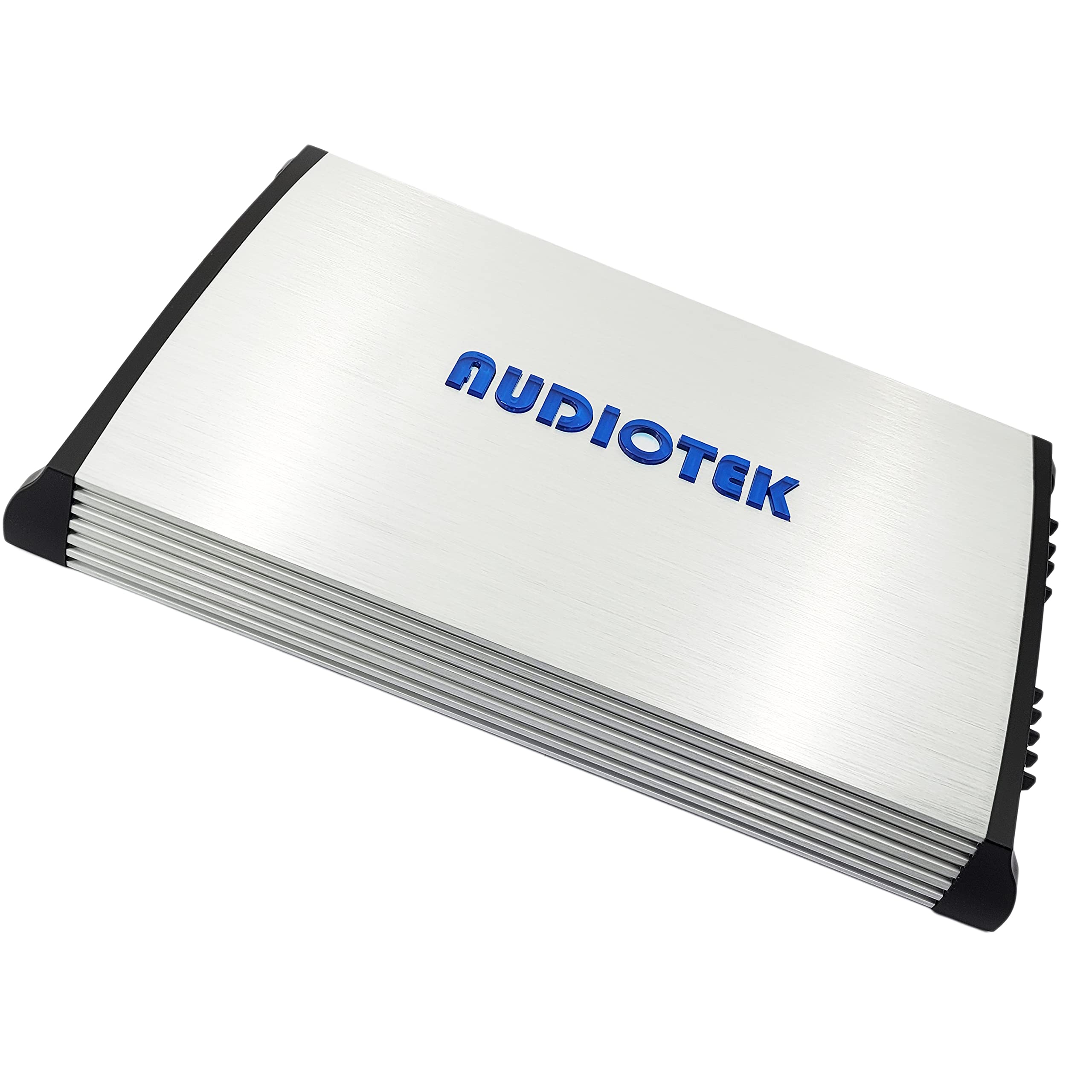AUDIOTEK AT5000S 2 Channel 5000W Car Stereo Amplifier - 2 Ohm Stable, LED Indicator, Bass Knob, Full Range Audio - Perfect for Car Speakers & Subwoofers | Includes Phone Holder | Great for Road Trips & Car Audio Upgrades