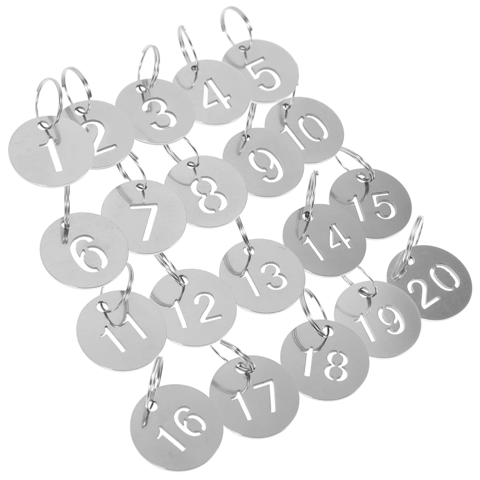 WATIIFUFU 100 Pack Stainless Steel License Plate Frames - Trendy Number Plates with Hanging Chains - Perfect for Car Decoration, DIY Projects & Party Favors (Silver)