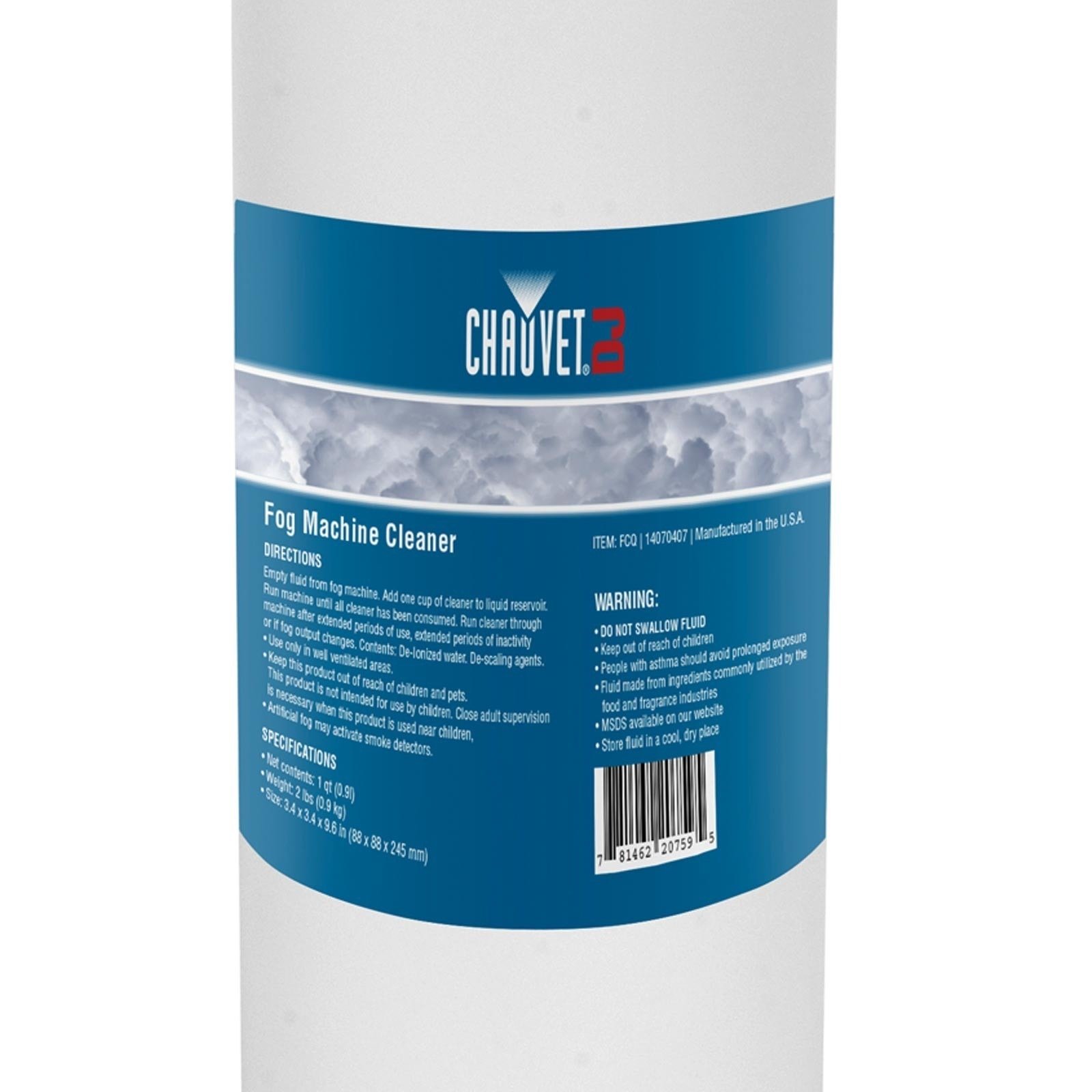 Chauvet Professional Fog Machine Cleaner - Safe & Effective Solution for DJ, Stage & Theater Fog Machines | Perfect for Events, Concerts & Halloween