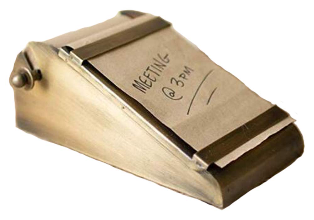 Kalalou NDE1281 Brown Desktop Note Roll with Holder - Perfect for Office, Home & School Organization