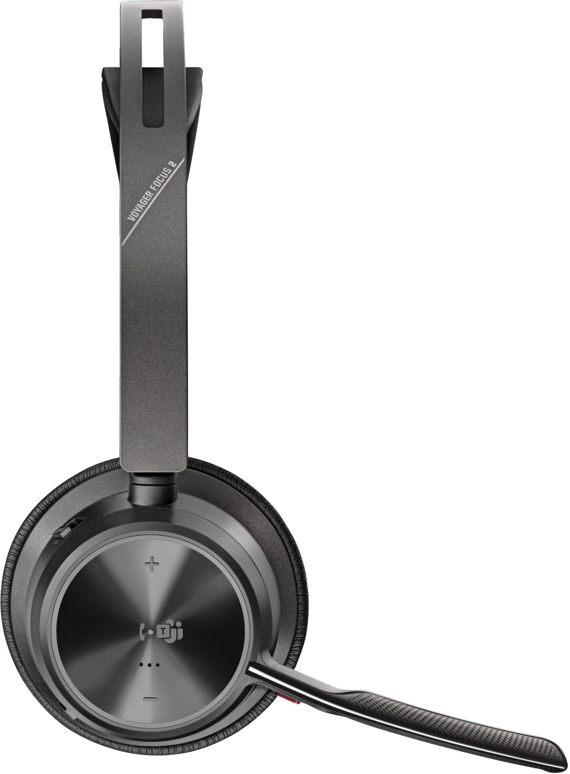 Poly Voyager Focus 2 Microsoft Teams Certified USB-C Wireless Headset with USB-C/A Adapter - Bluetooth Stereo Headphones for Office, Remote Work & Video Conferencing (Up to 298.6ft Range) - Compatible with Google Assistant & Siri