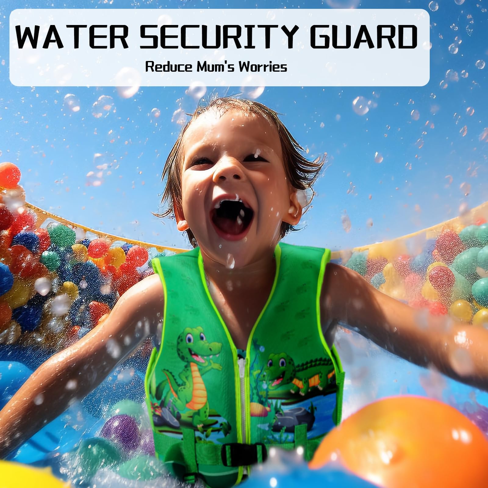 **Best Toddler Swim Vest for Kids 2-9 Years – Adjustable Safety Floaties 20-60 lbs (S-XL) – Boys & Girls Swim Aid for Pool, Beach & Water Play**