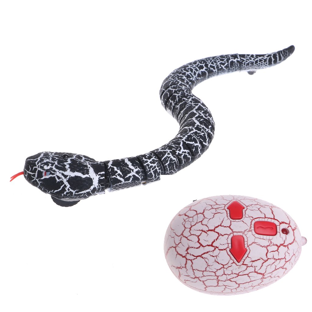 XISAOK Remote Control RC Snake Toy - Realistic Rattlesnake Animal Trick Toy for Halloween Pranks, Scary Gifts & Kids Play | Terrifying Fun for Parties, Pranks & Pet Entertainment