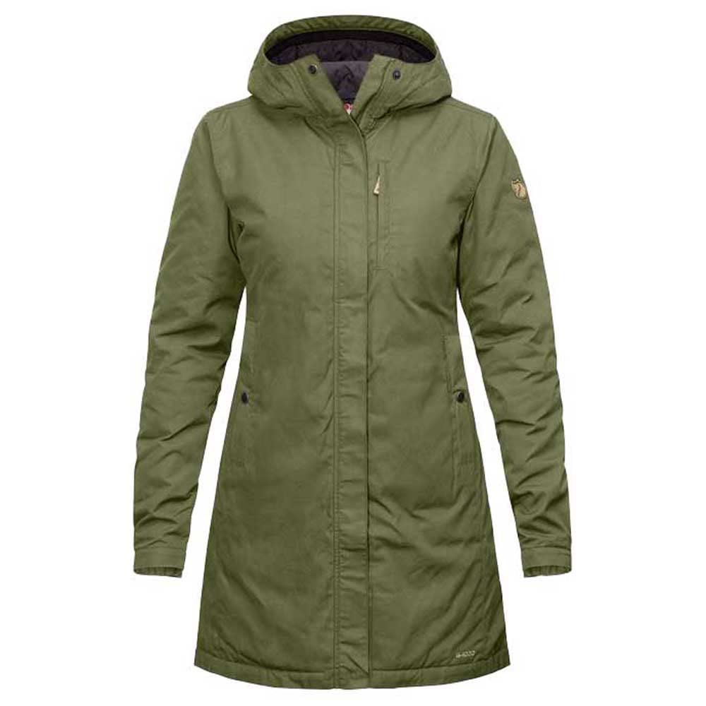 Fjallraven Kiruna Padded Parka - Waterproof Winter Jacket for Men & Women, Insulated Green Coat for Outdoor Activities (Size L) | Perfect for Hiking, Camping & Cold Weather Adventures