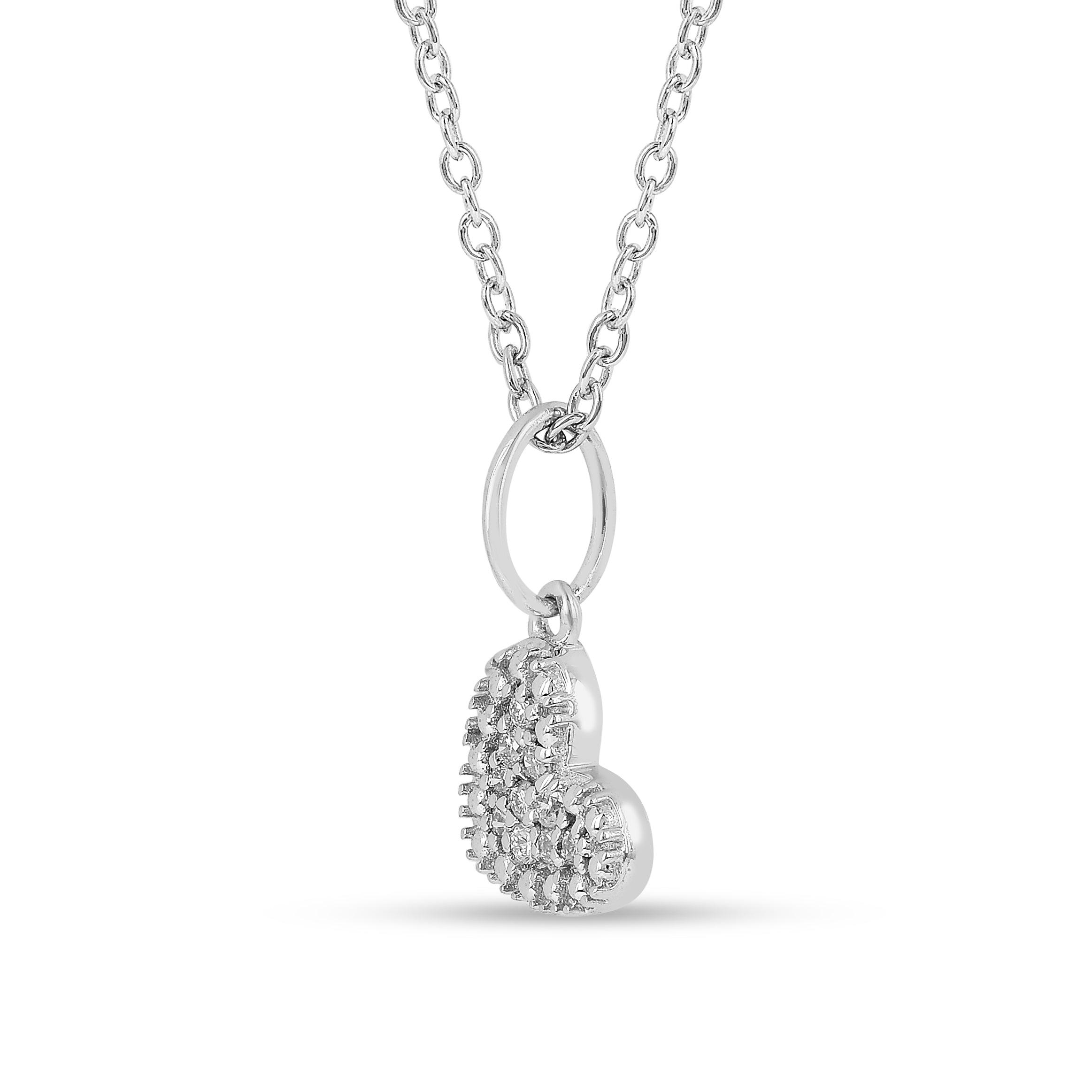 Lab Grown Diamond Heart Pave Pendant Necklace - 1 Carat D Color VVS1 Clarity | Elegant Jewelry Gift for Women, Valentine's Day, Anniversary & Special Occasions