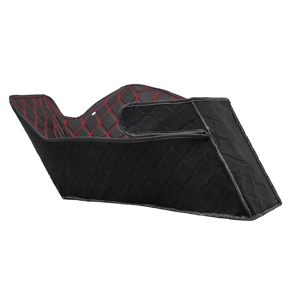 Moto Onfire Saddlebag Liners - Waterproof Stitch Bags Inserts for Harley Davidson 2013 & Older Models (Red) - Perfect for Motorcycle Travel & Road Trips