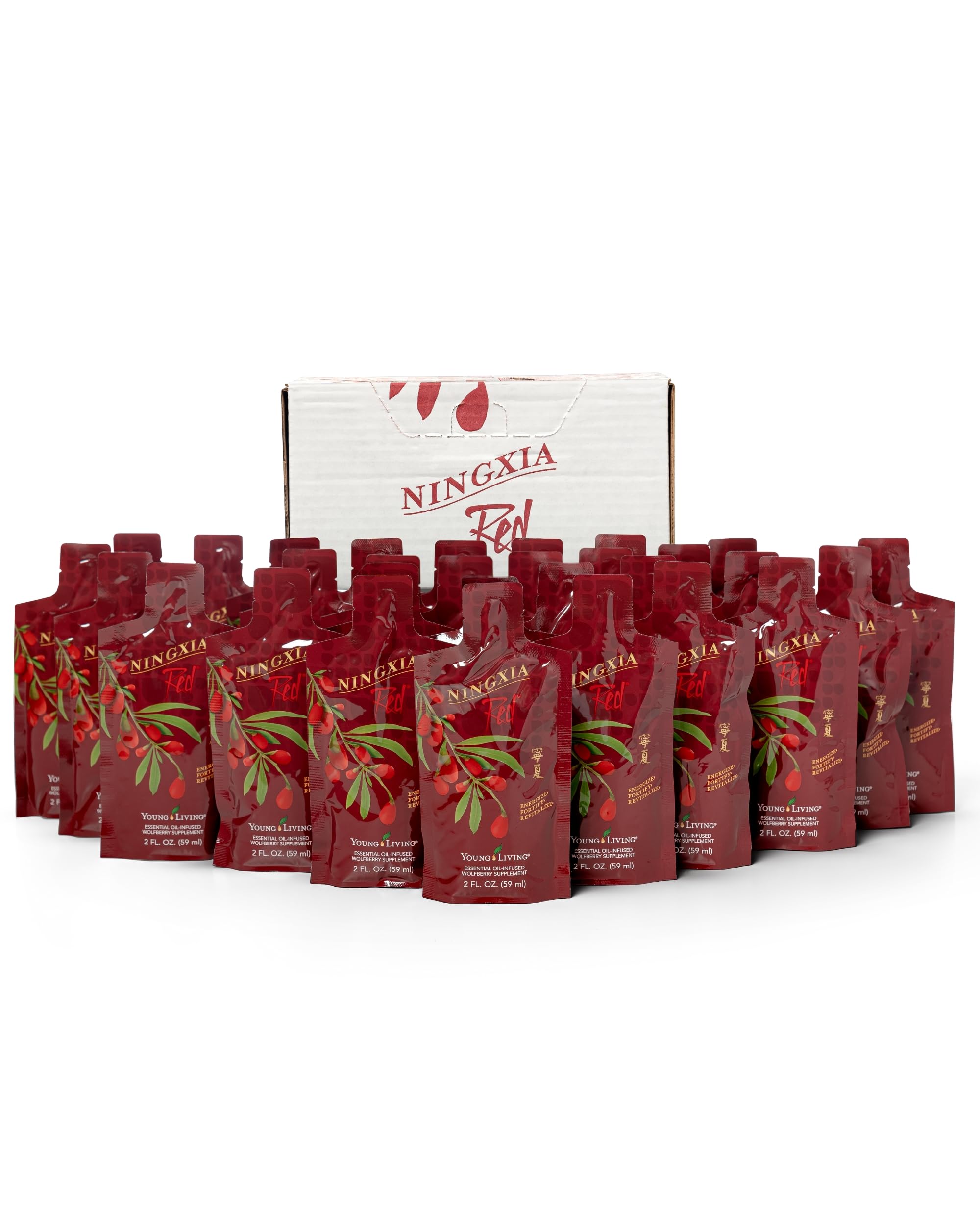 Young Living Ningxia Red Dietary Supplement - Boost Energy, Strengthen Immunity, Revitalize Health - 30 Pack, 2 fl oz Each - Perfect for Daily Wellness & Active Lifestyles