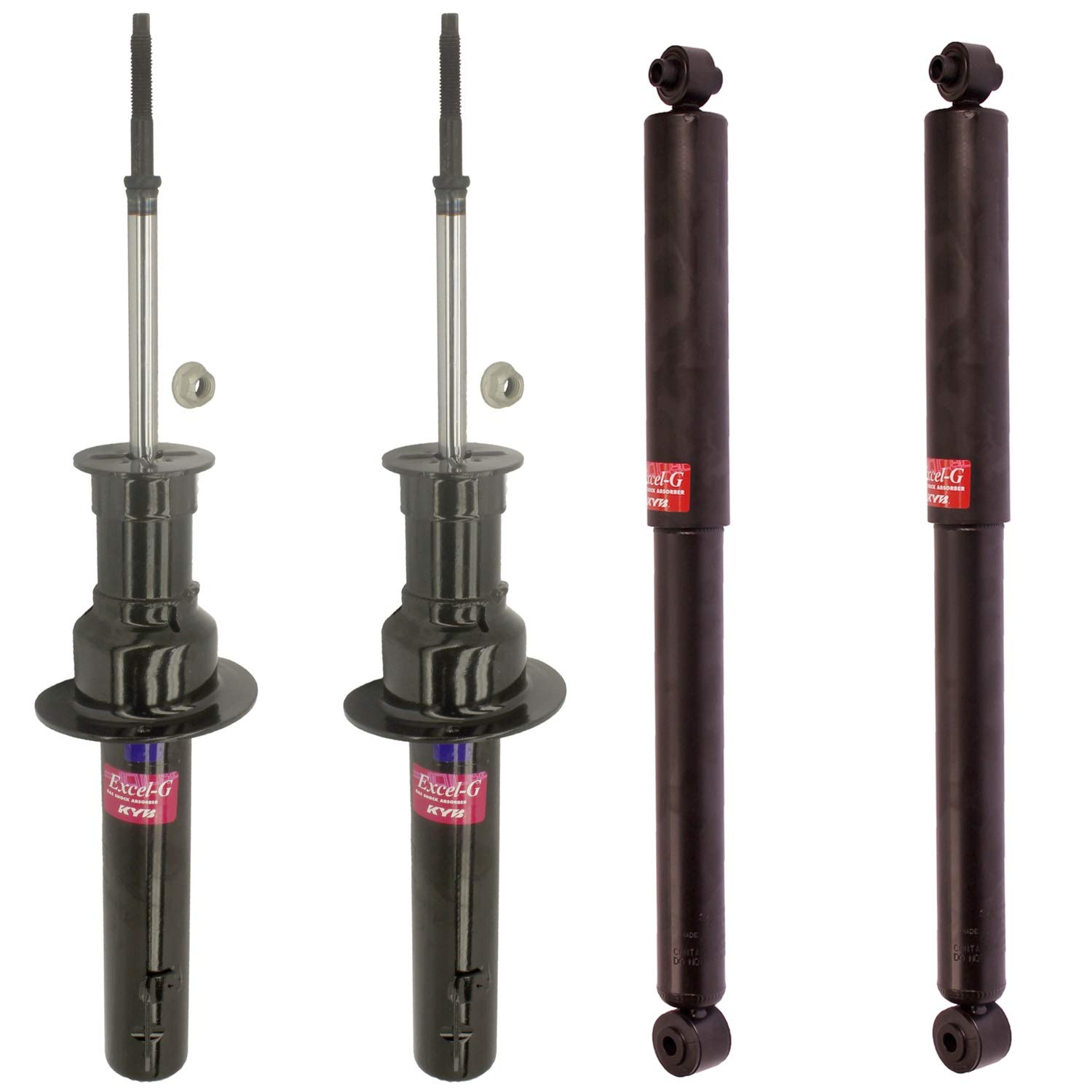 Jeep Grand Cherokee Front Suspension Struts & Rear Shock Absorbers Kit - Full Set for Smooth Off-Road & City Driving - Replacement for WK2 Models (2005-2021) - Perfect for Rough Terrain, Daily Commute & Towing