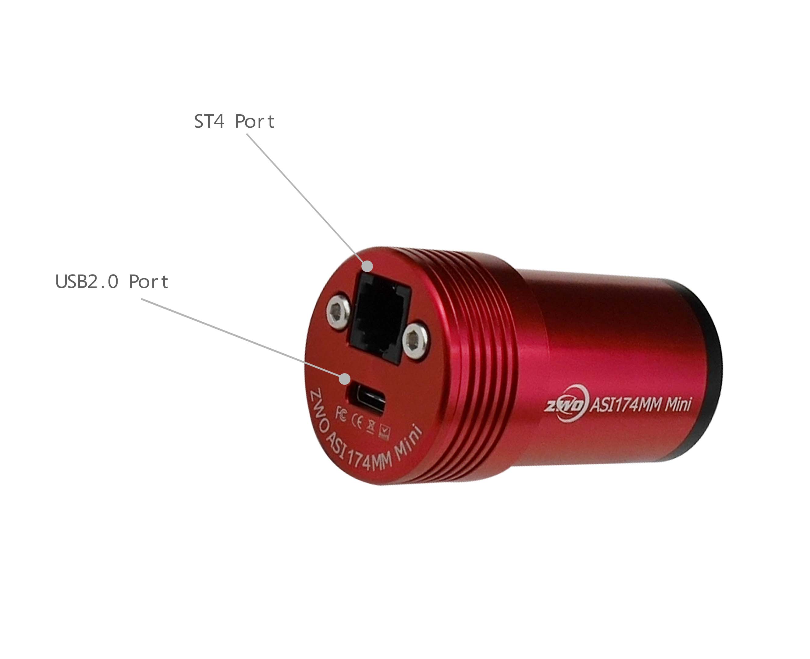 ASI174MM Mini (Mono) USB 3.0 Astronomy Camera - High Sensitivity CMOS Sensor for Planetary & Lunar Imaging | Perfect for Astrophotography & Telescope Observation