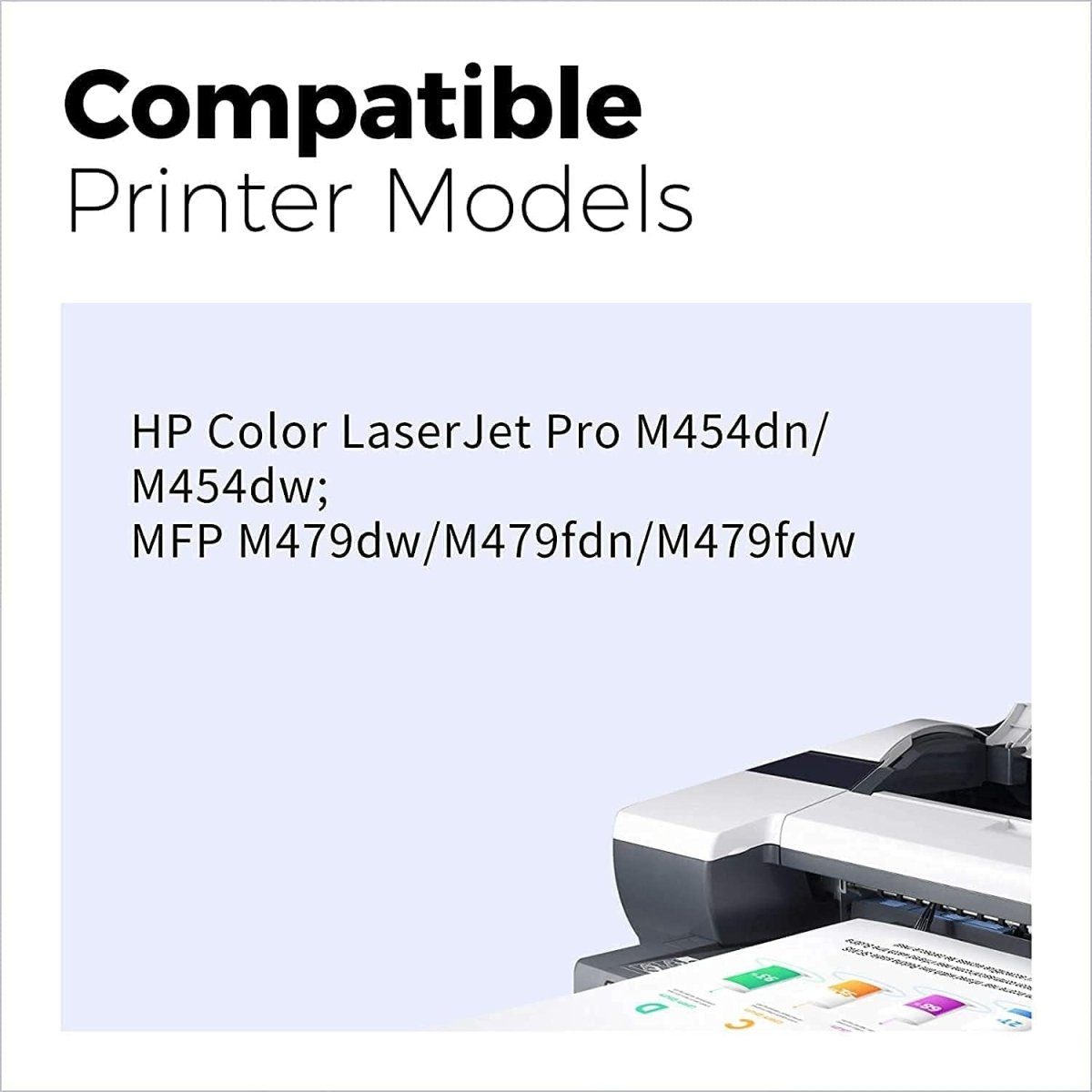 HP 414X Compatible Black Toner Cartridge with Smart Chip - High Yield Replacement for HP Printers | Perfect for Office Printing & Home Office Use