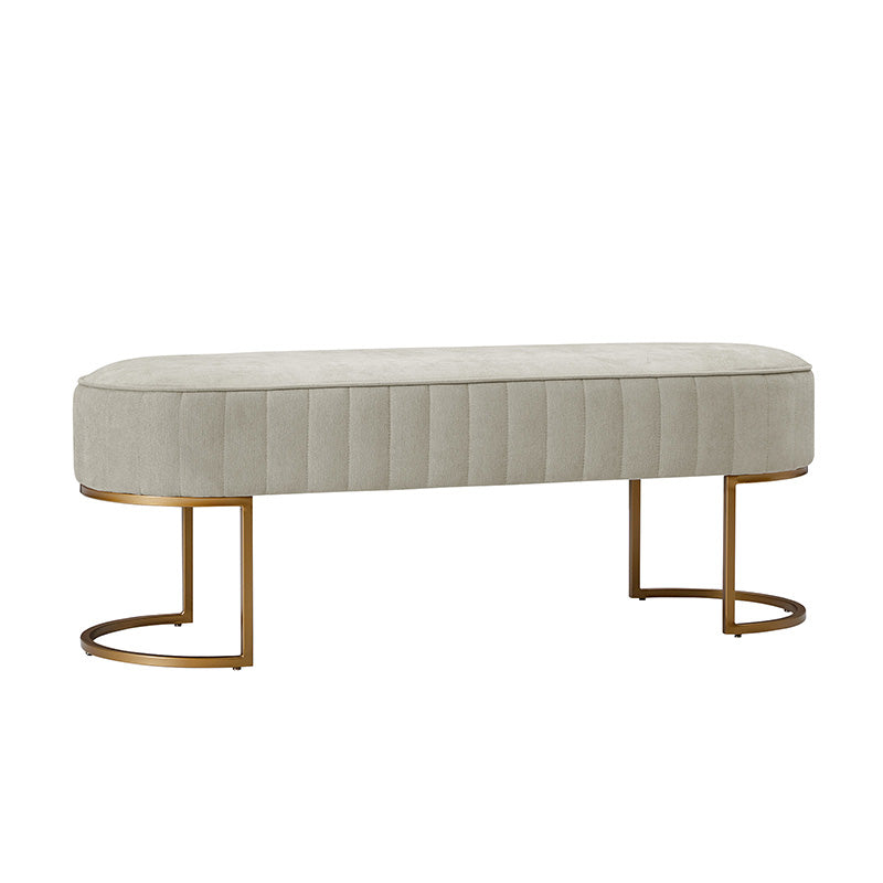 Damian Entryway Bench with Storage & Sturdy Metal Base - Modern Hallway Shoe Bench for Entryway, Living Room & Bedroom - Perfect for Organizing Shoes, Hats & Bags