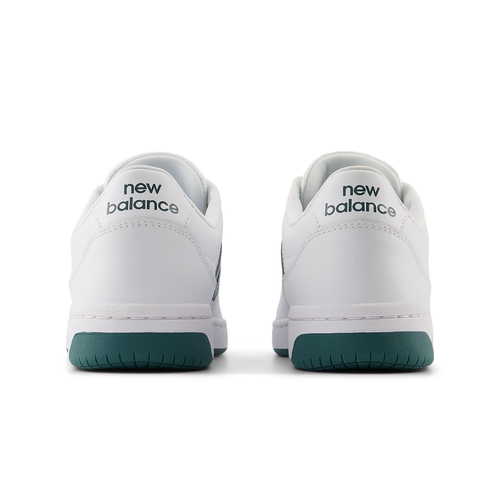 New Balance BB80 Unisex Sneakers - White/Green Athletic Shoes for Running, Walking & Casual Wear | Lightweight & Comfortable Design for Men & Women