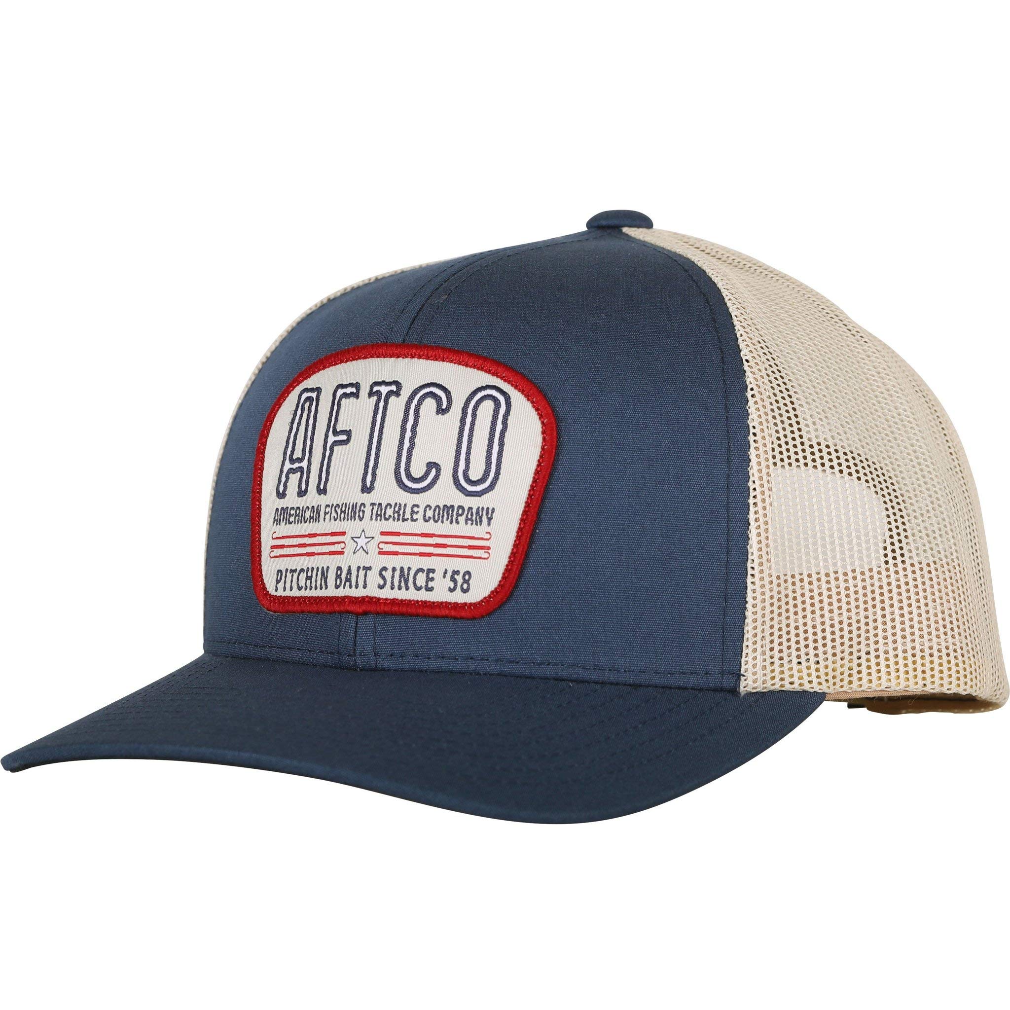 AFTCO Waterborne Trucker Hat - Adjustable Mesh Back, Sun Protection for Fishing, Boating & Outdoor Activities