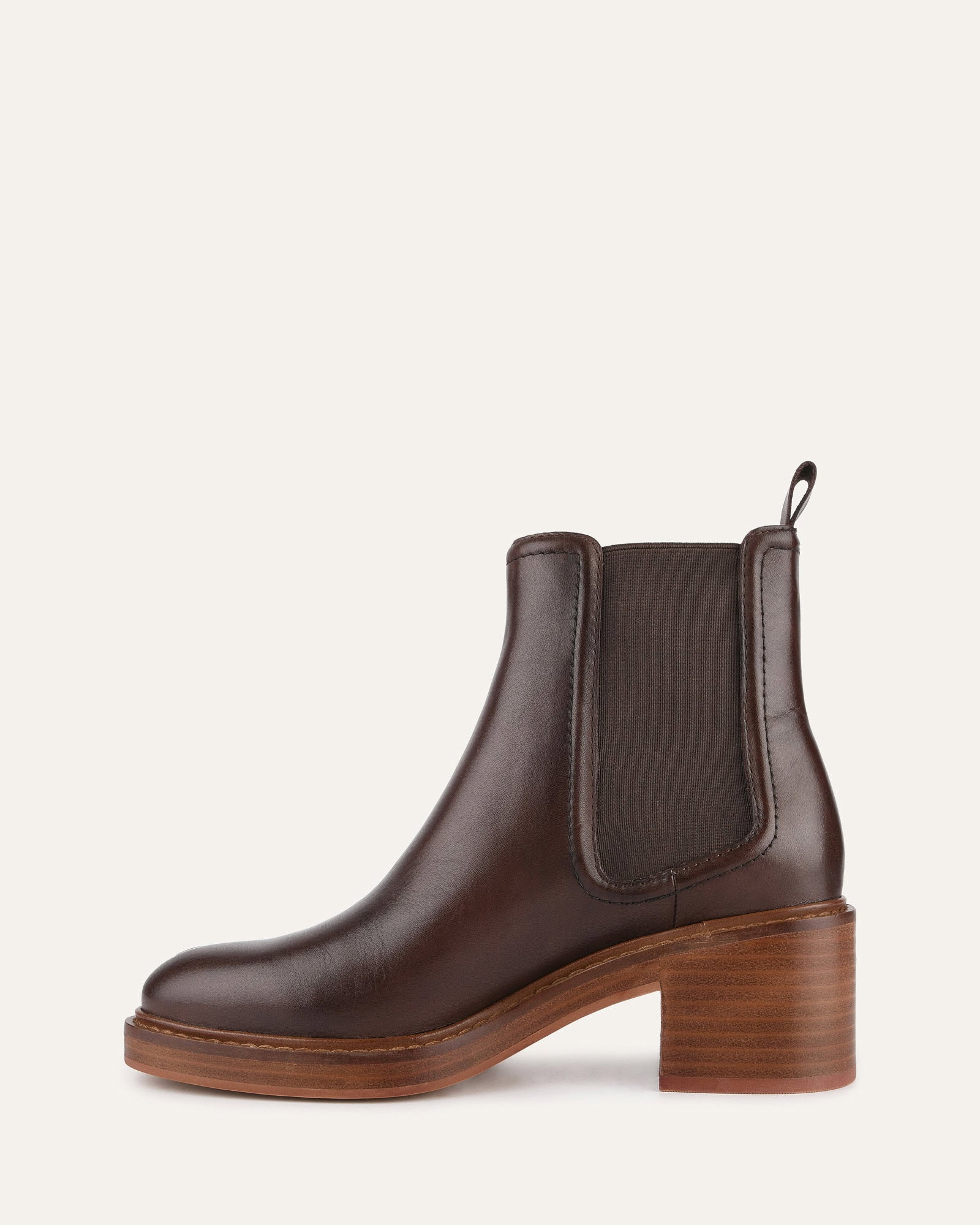 RYE Mid Ankle Boots for Women - Chestnut Leather Casual Boots - Comfortable & Stylish for Fall, Winter, and Everyday Wear