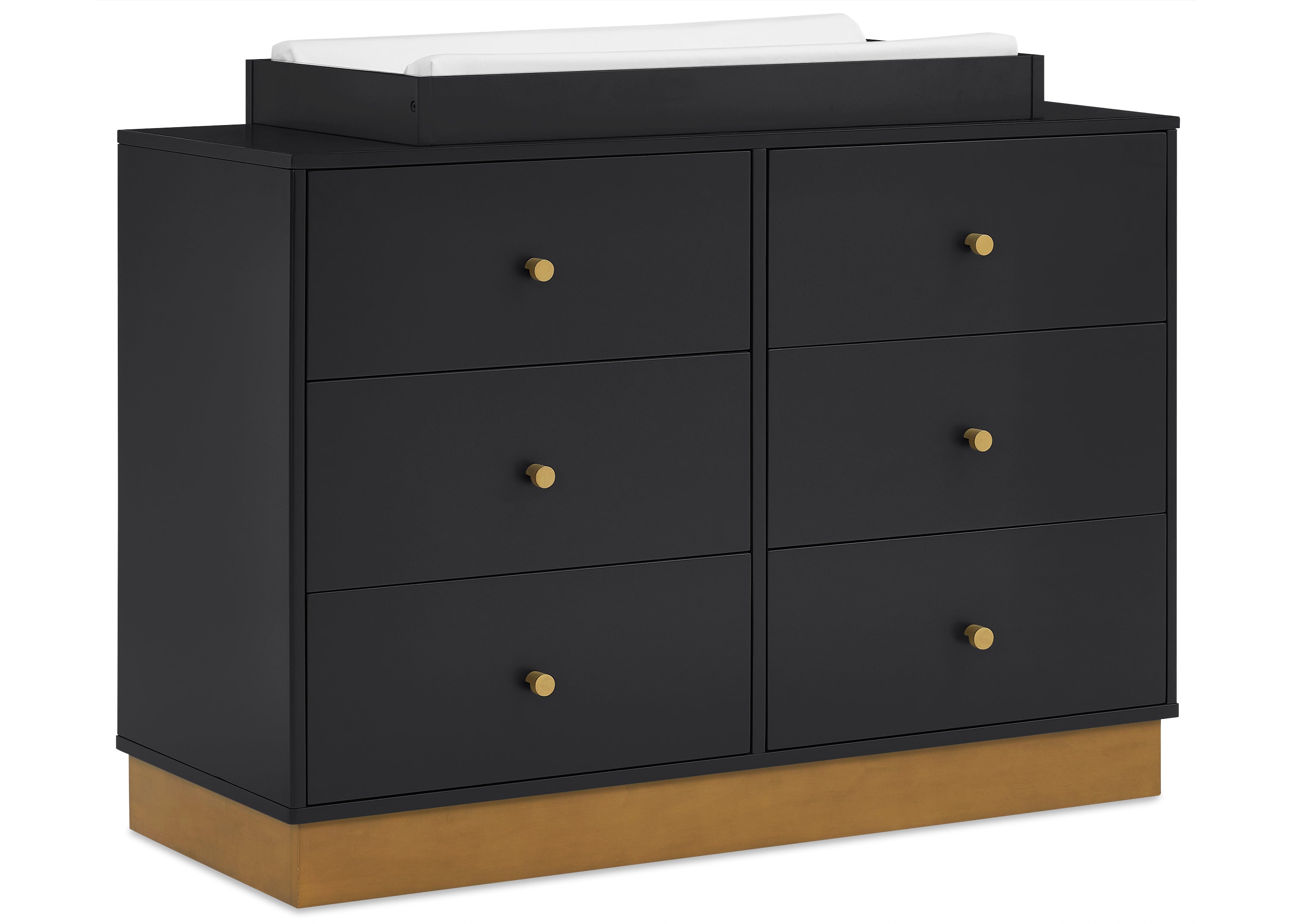 James 6 Drawer Dresser with Interlocking Drawers - Sturdy Wooden Bedroom Furniture for Clothes Storage - Perfect for Master Bedroom, Guest Room & Dorm Organization