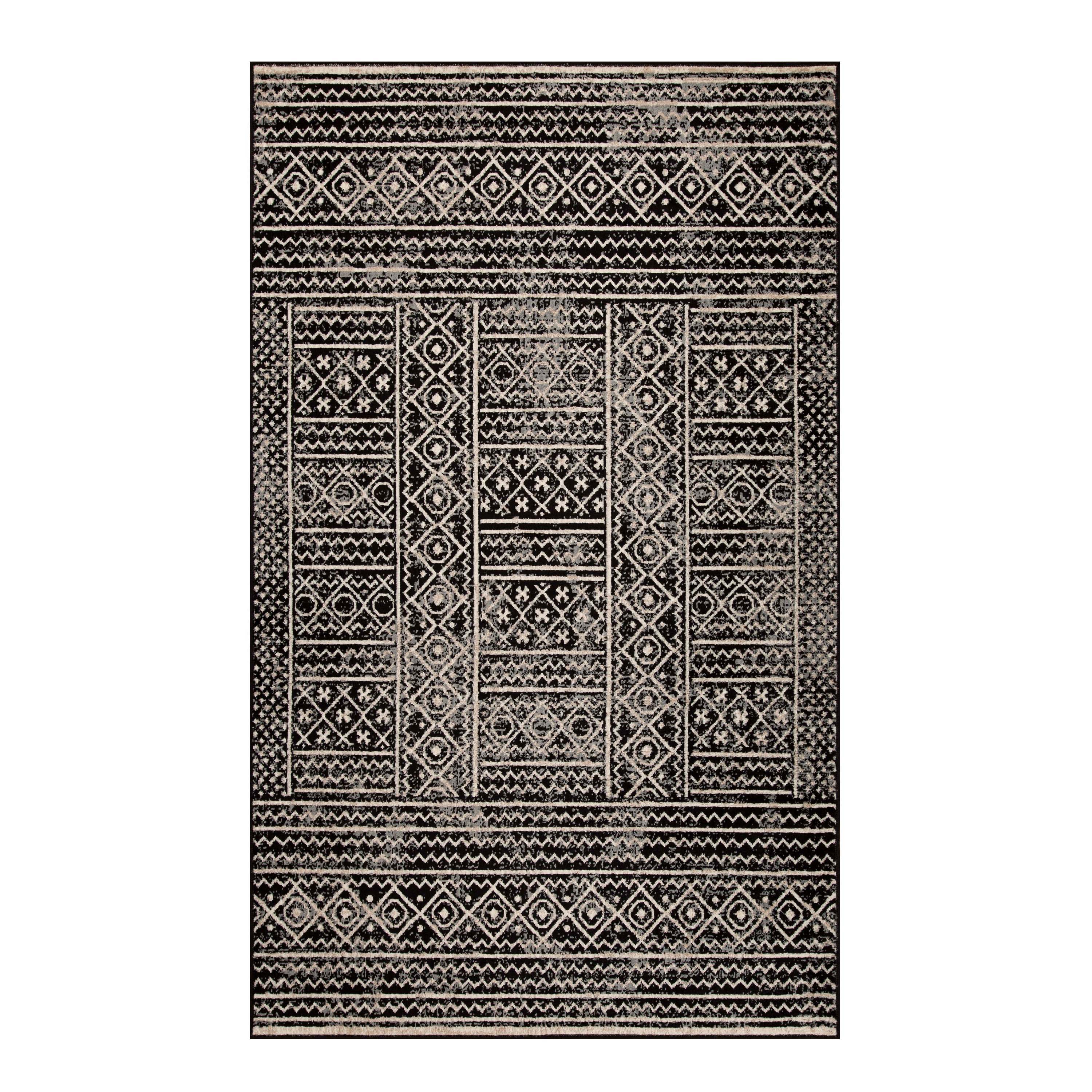 Authentic Navajo Aztec Pattern Area Rug - Soft Non-Slip Indoor Rug for Living Room, Bedroom & Office - Southwestern Boho Home Decor