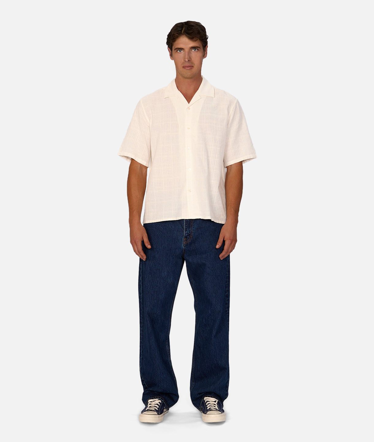 Fabrizia Short Sleeve Shirt for Men - 100% Cotton Casual Button Down Shirt - Breathable & Comfortable Summer Top - Perfect for Office, Outdoor Activities & Travel