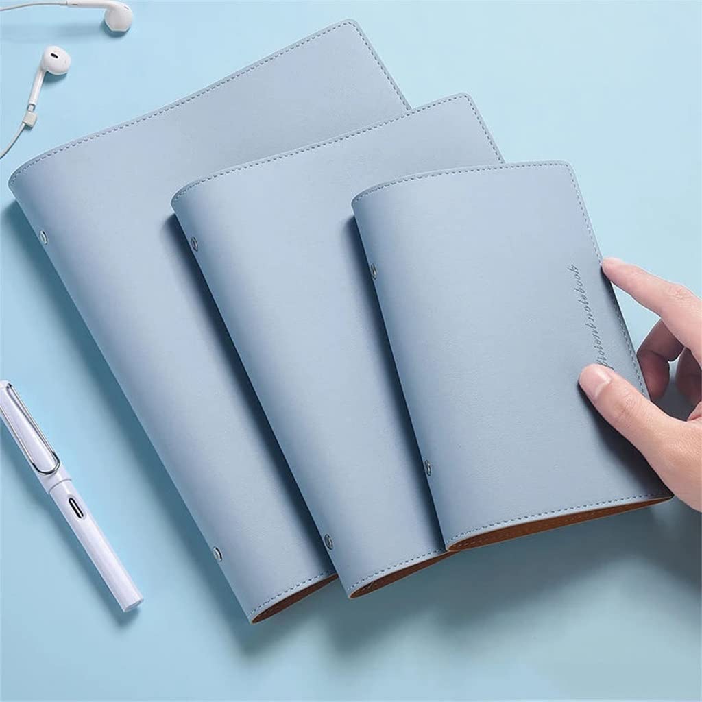 Premium 3-Piece PU Leather Notebook Set - A6, A5, B5 Loose Leaf Journals with Elastic Band for Office, School, Travel & Planning (Multicolor) - Perfect for Note-Taking, Journaling & Daily Organization