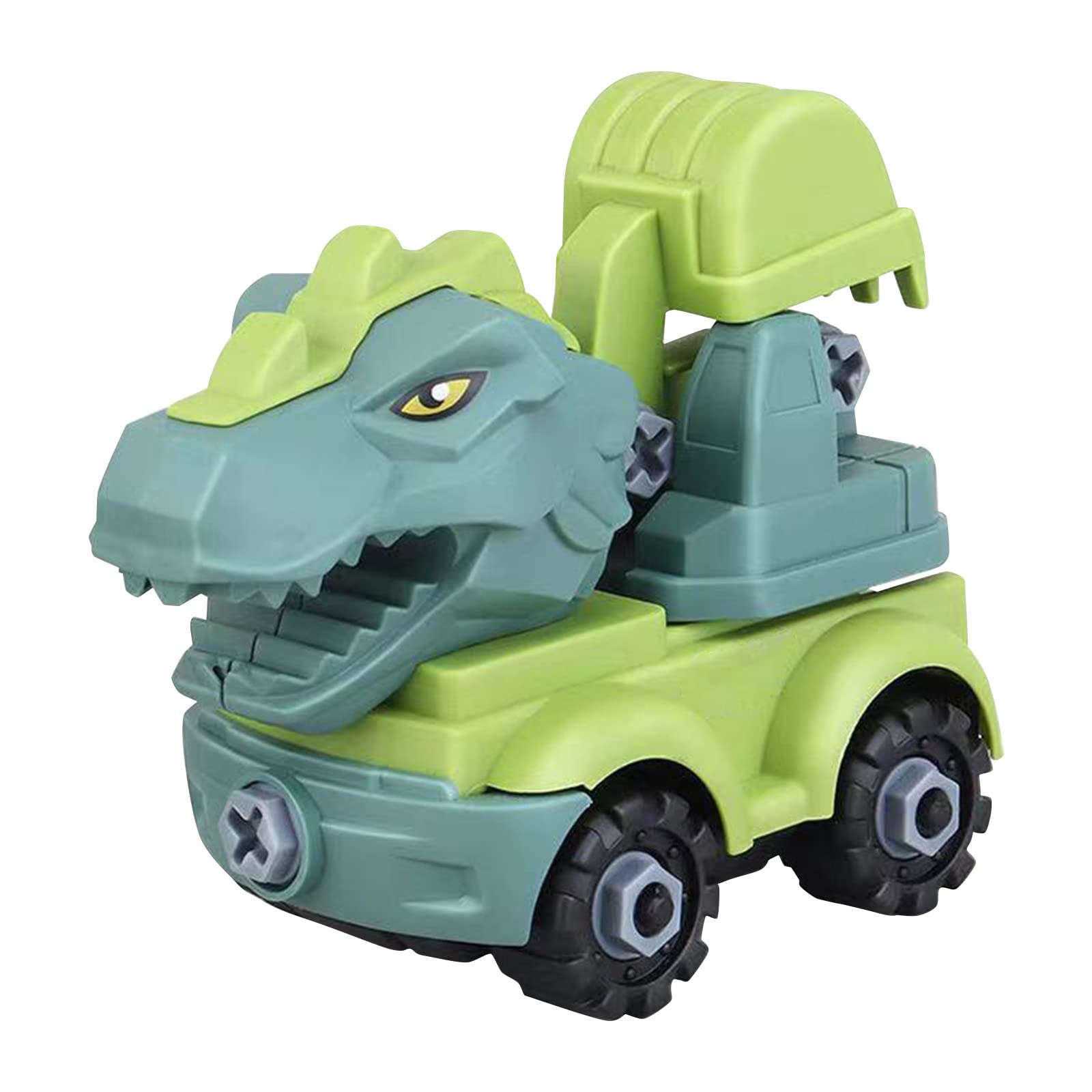 Dinosaur Transport & Engineering Toy Car for Kids - Disassemblable Children's Toy Gift with Pressure Monitor (One Size) | STEM Learning & Pretend Play