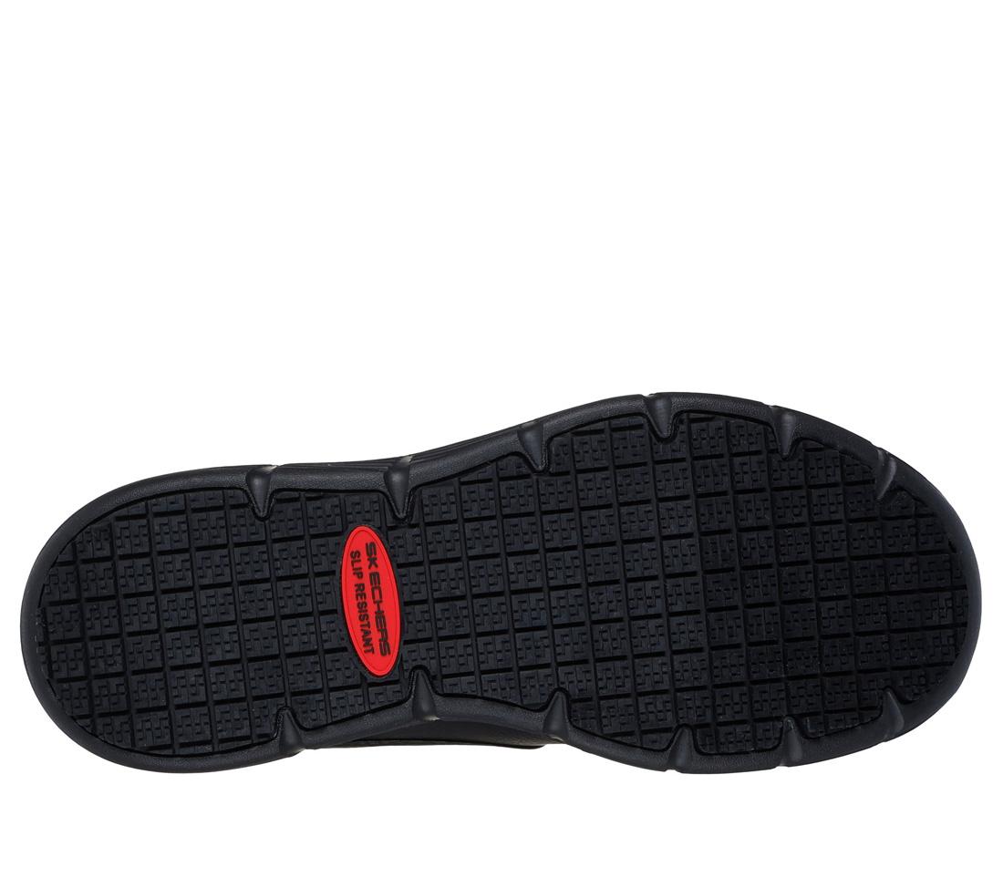 Corart Uzera Slip Resistant Work Shoes for Men & Women - Non-Slip Safety Shoes for Restaurant, Kitchen, Hospital - Black Comfortable Anti-Slip Work Sneakers