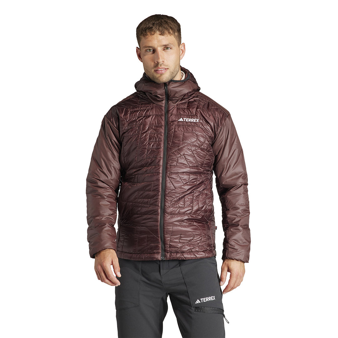 Adidas Men's Terrex Xperior Varilite Hooded Jacket - Lightweight Waterproof Hiking Jacket for Outdoor Adventures (IB4231) | Perfect for Camping, Trekking & Mountain Climbing