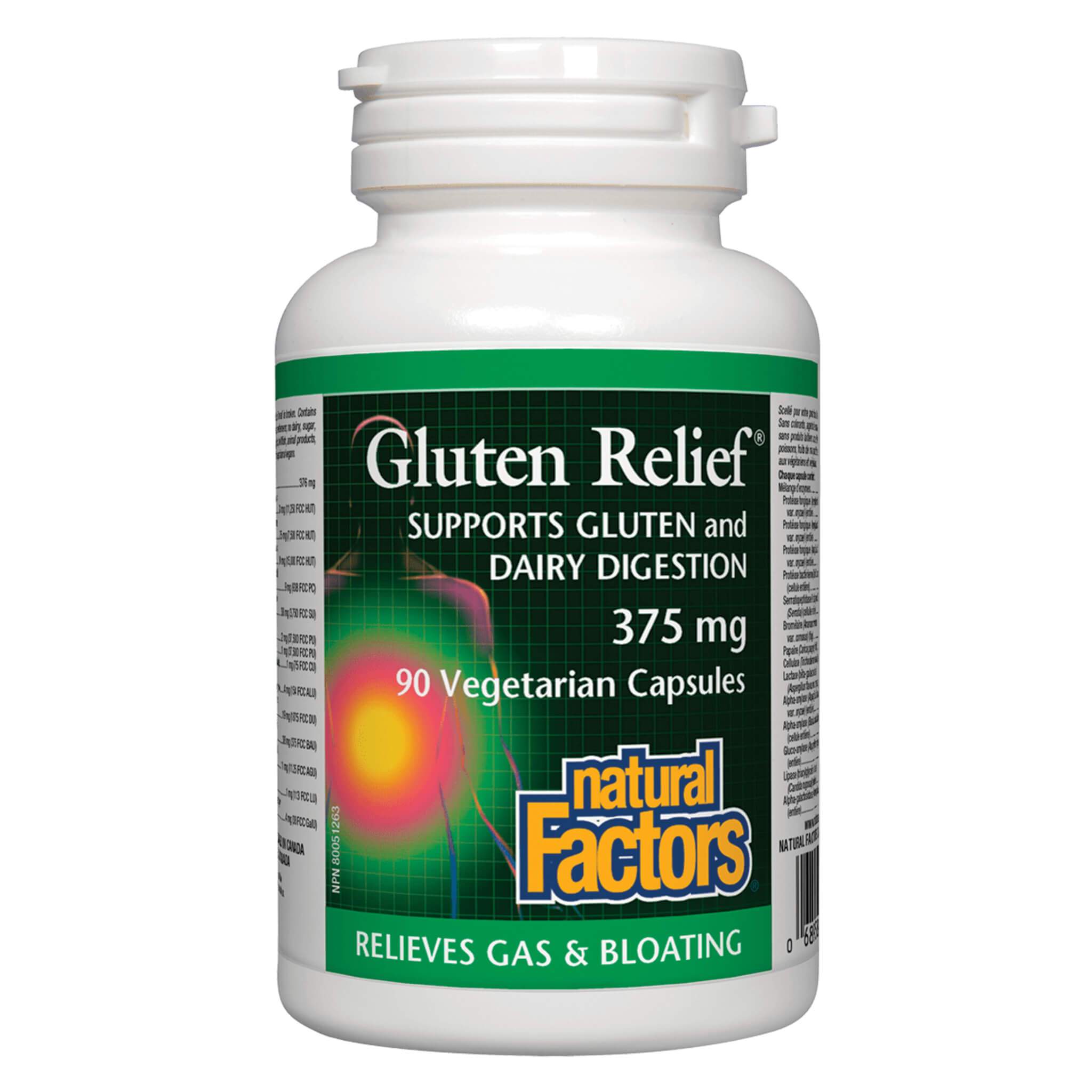 Gluten Relief Supplement - Supports Digestive Comfort & Reduces Bloating - Ideal for Gluten Sensitivity & Celiac Diet
