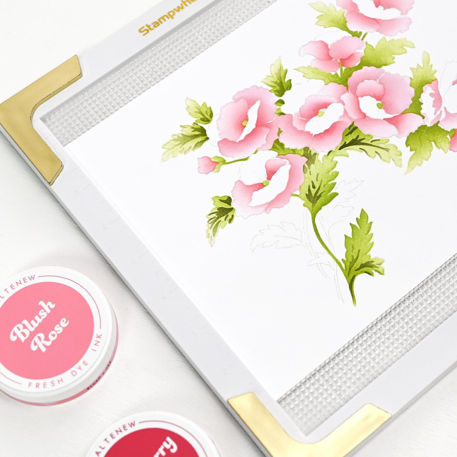 Stampwheel 2.0 Ultra Sticky Non-Slip Grid Mat - Strong Adhesive for Crafting, Scrapbooking & Office Organization - Perfect for DIY Projects, Wall Decor & Workspace Organization