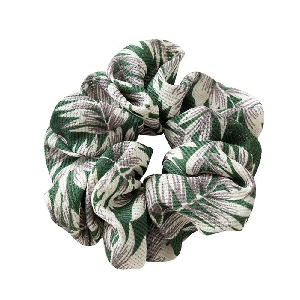 Vektenxi Women's Hair Scrunchies - Soft Elastic Ponytail Holders for Girls (Green) | Comfortable Hair Accessories for Work, Gym & Everyday Use | Perfect Gift Idea