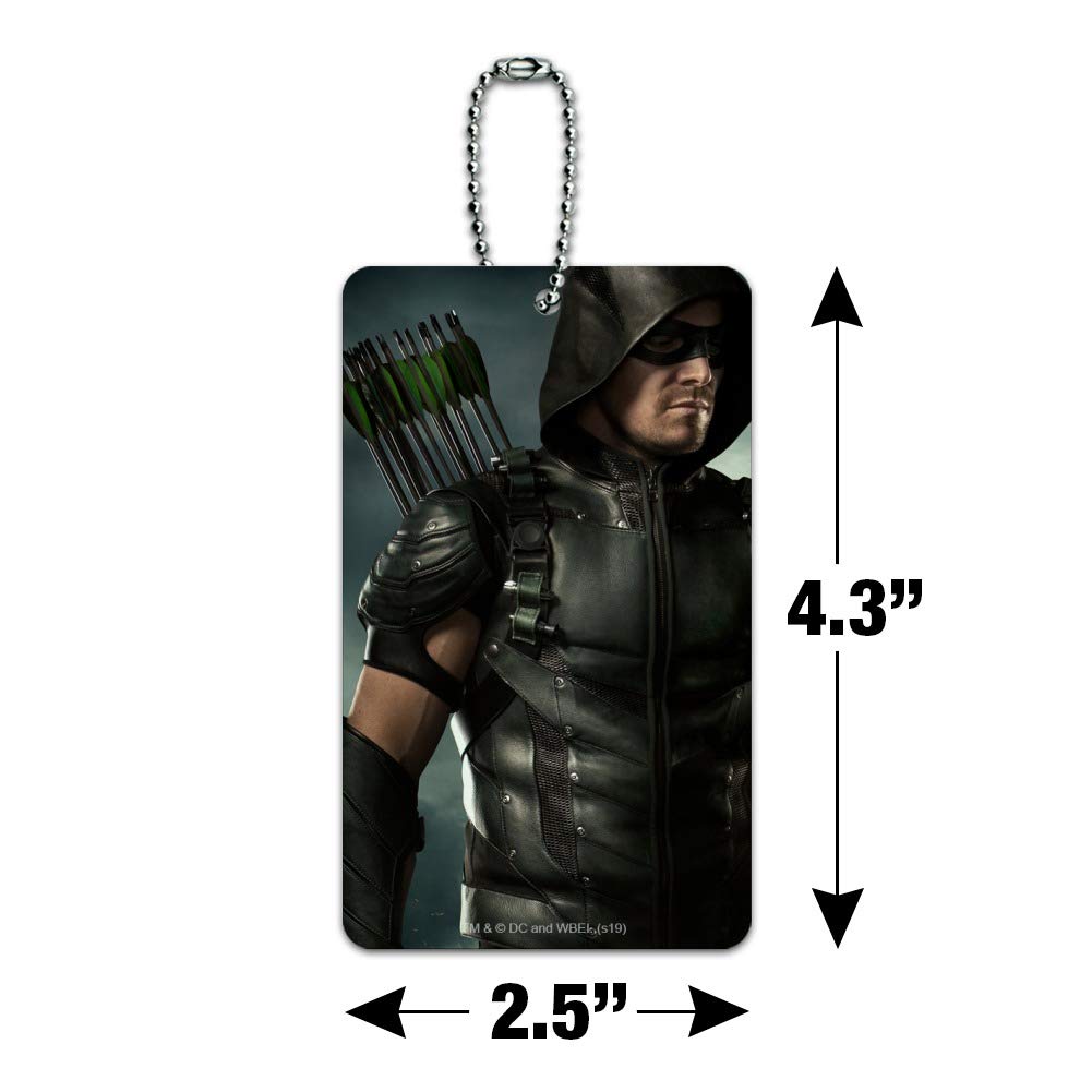 Arrow TV Series Character Art Luggage Tag - Durable Carry-On ID Tag for Suitcases & Travel Bags | Perfect for Business Trips, Vacations & Cosplay Events