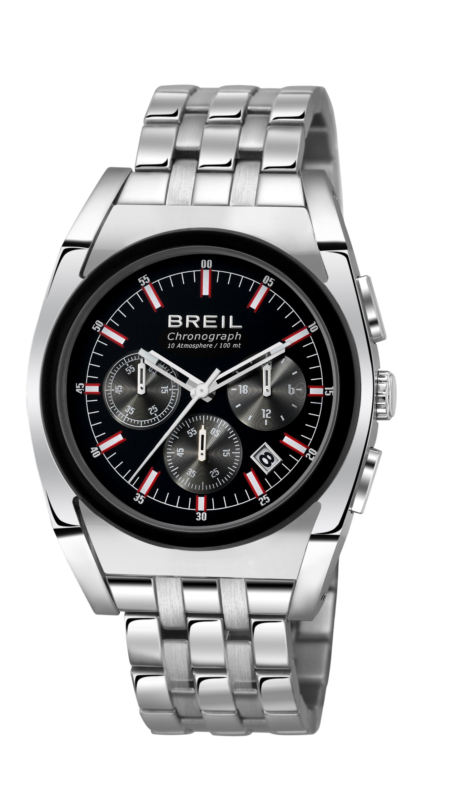 Breil Men's Manta Lite Stainless Steel Bracelet Watch TW0968 - Stylish Waterproof Wristwatch for Business, Casual & Outdoor Activities