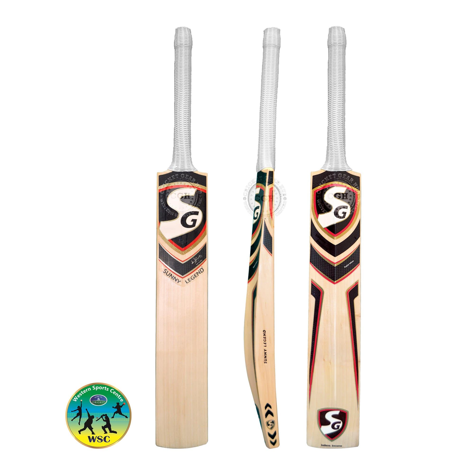 SG Sunny Legend SH Cricket Bat Senior (2019) - Premium English Willow Cricket Bat for Professional Players - Perfect for Matches, Training & Backyard Practice