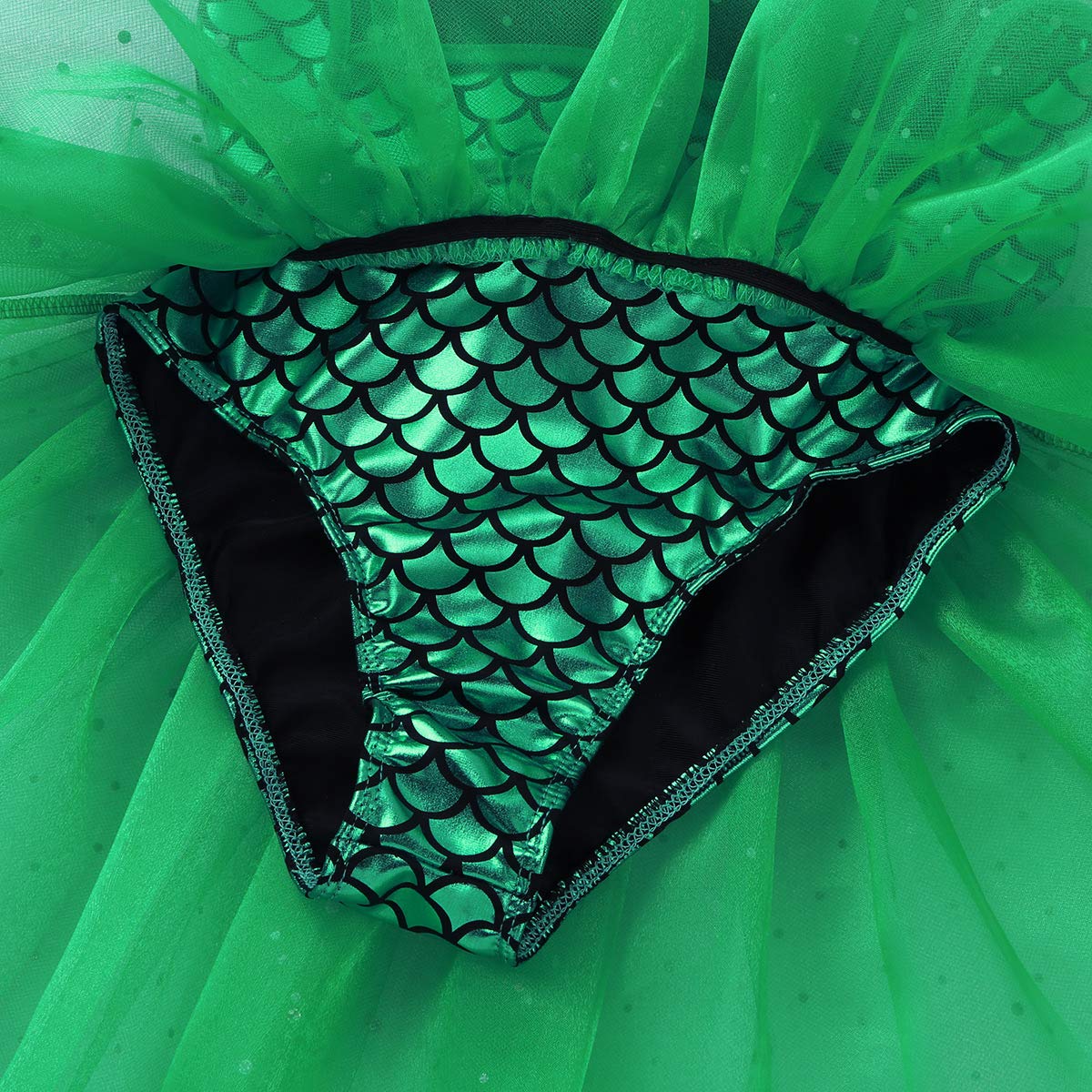 Sparkly Mermaid Scale Tutu Ballet Dress for Girls - Glittering Dance Leotard, Gymnastics & Skating Costume - Perfect for Ballet Recitals, Ice Skating Shows & Dance Competitions