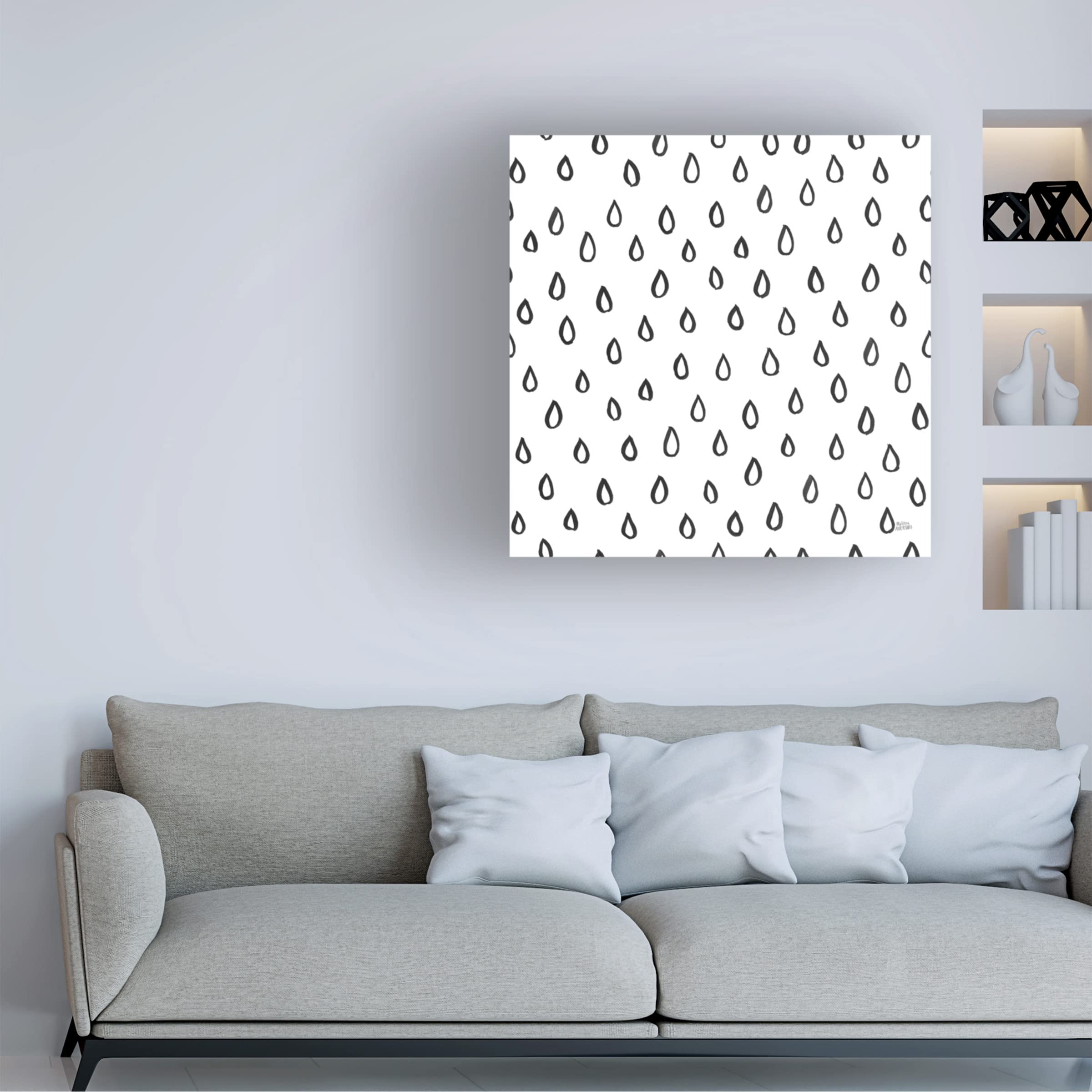 Trademark Fine Art 'Scandy Baby Pattern XII' Canvas Wall Art by Melissa Averinos - Modern Nursery Decor, Scandinavian Baby Room Design, Colorful Kids' Bedroom Painting