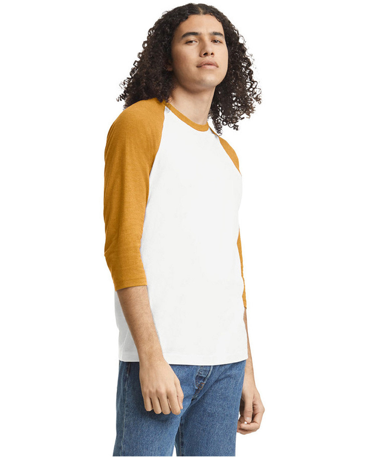 American Apparel 2003CVC Unisex Short Sleeve T-Shirt | Soft Cotton Blend Raglan Tee for Men & Women | Perfect for Casual Wear, Gym & Street Style