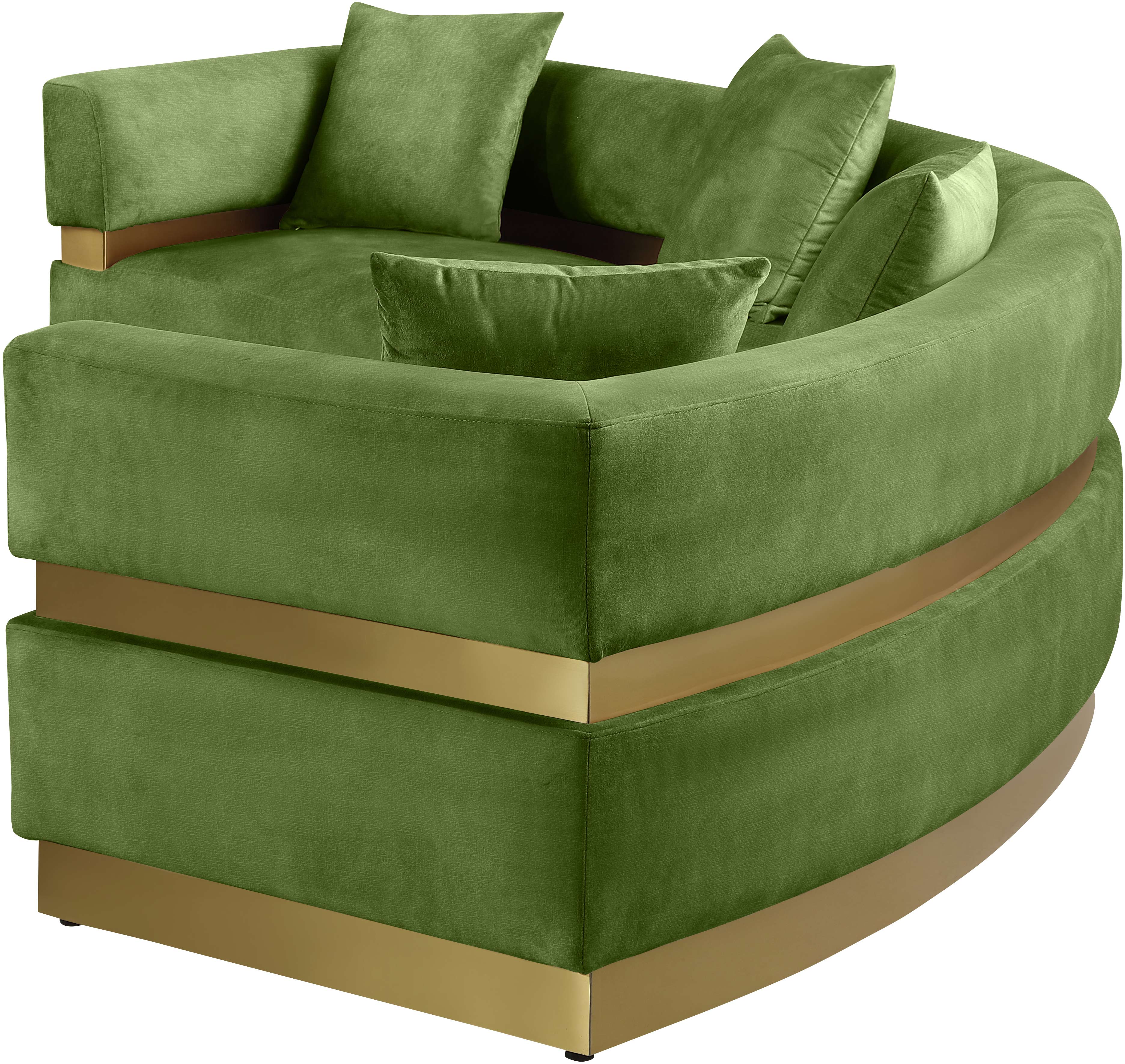 Belsa Velvet 2-Piece Sectional Sofa Set - Modern L-Shaped Couch with Soft Velvet Upholstery for Living Room, Lounge & Family Room Comfort