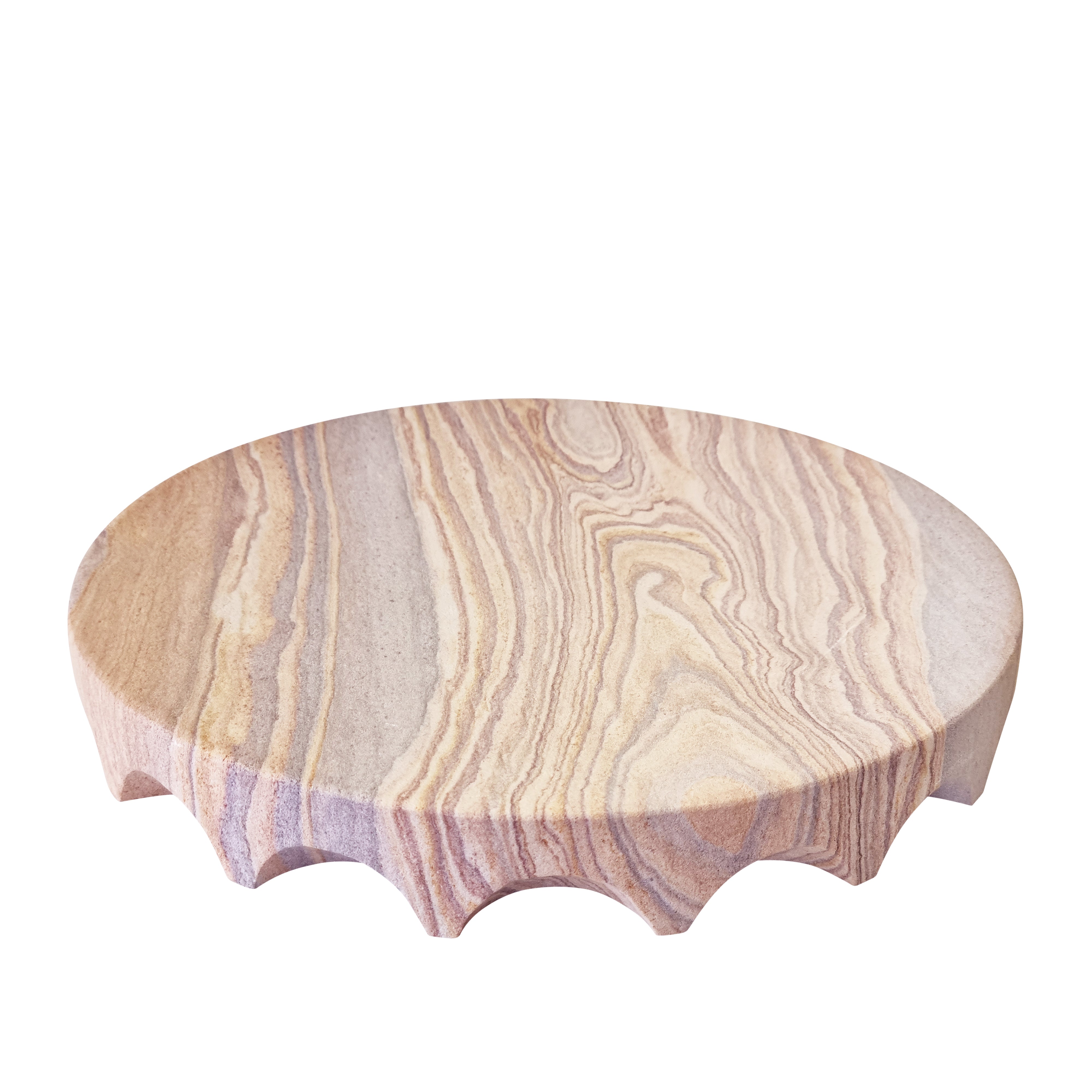 Riley Tray Large 30x30x4cm Rainbow Sandstone Serving Platter - Perfect for Entertaining, Party Snacks, and Home Decor