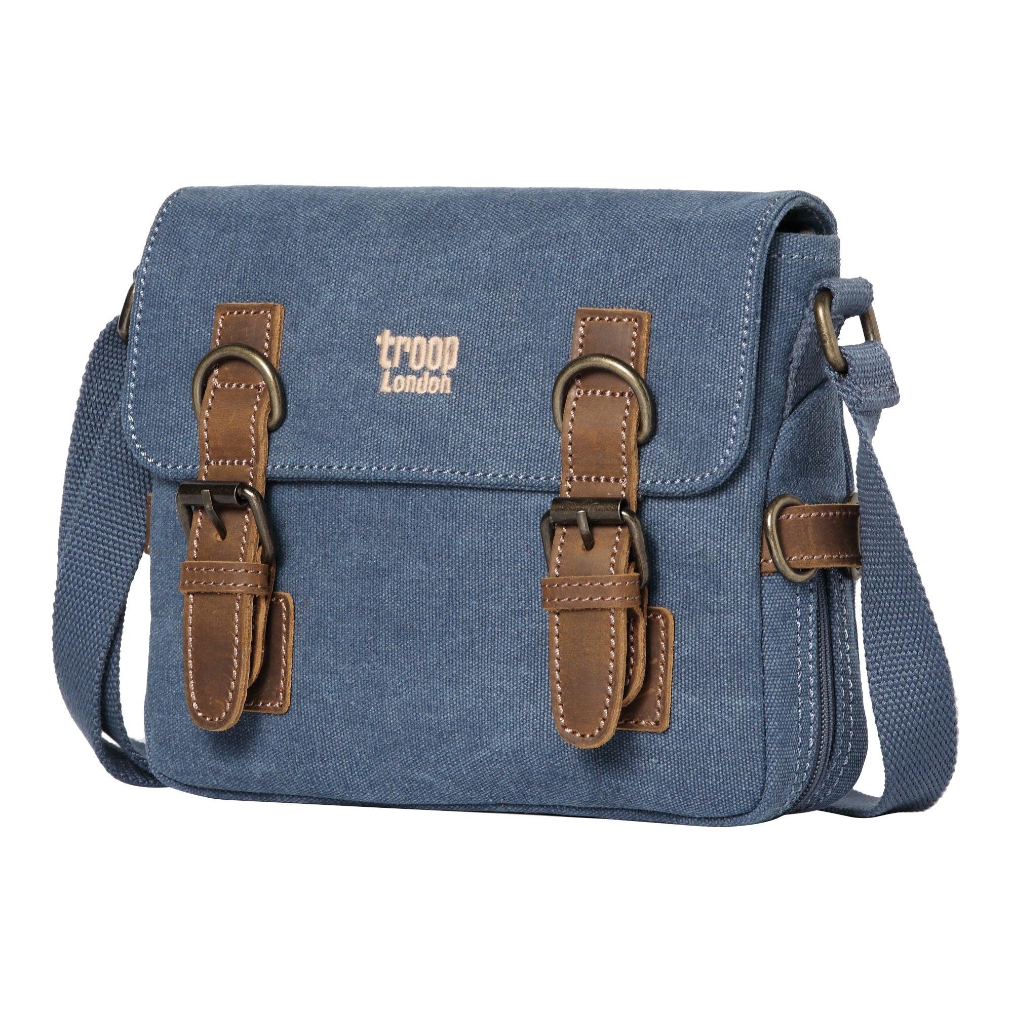 Troop London Classic Canvas Crossbody Bag - Stylish & Durable Travel Bag for Men & Women | Perfect for Daily Commute, Weekend Trips & Outdoor Adventures