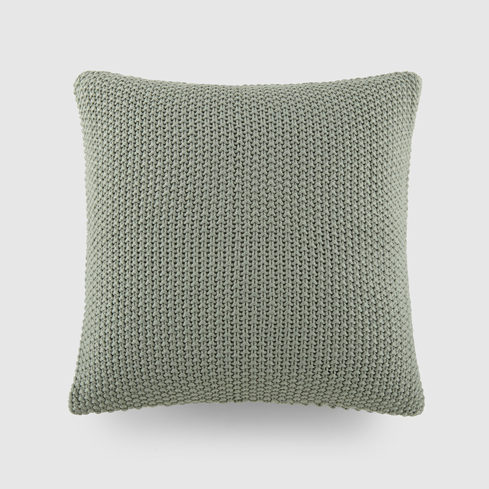 Seed Stitch Knit Throw Pillow Cover with Insert - Soft Decorative Cushion Cover for Sofa, Bed, Living Room & Home Decor