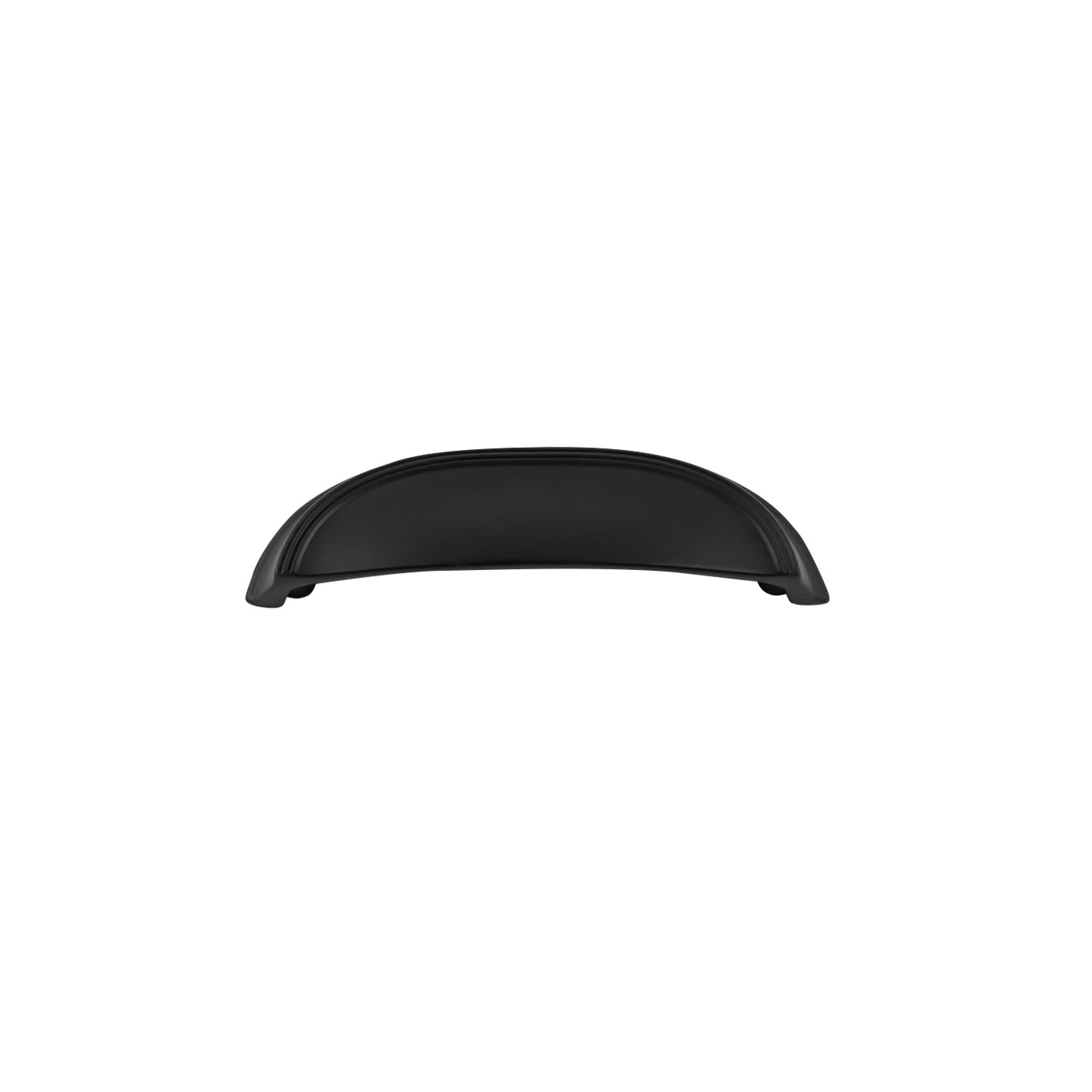 3 Inch & 3 3/4 Inch (96mm) Center to Center Matte Black Cup Pulls - Vintage American Diner Style Cabinet Handles - Perfect for Kitchen Cabinets, Drawers & Furniture Restoration