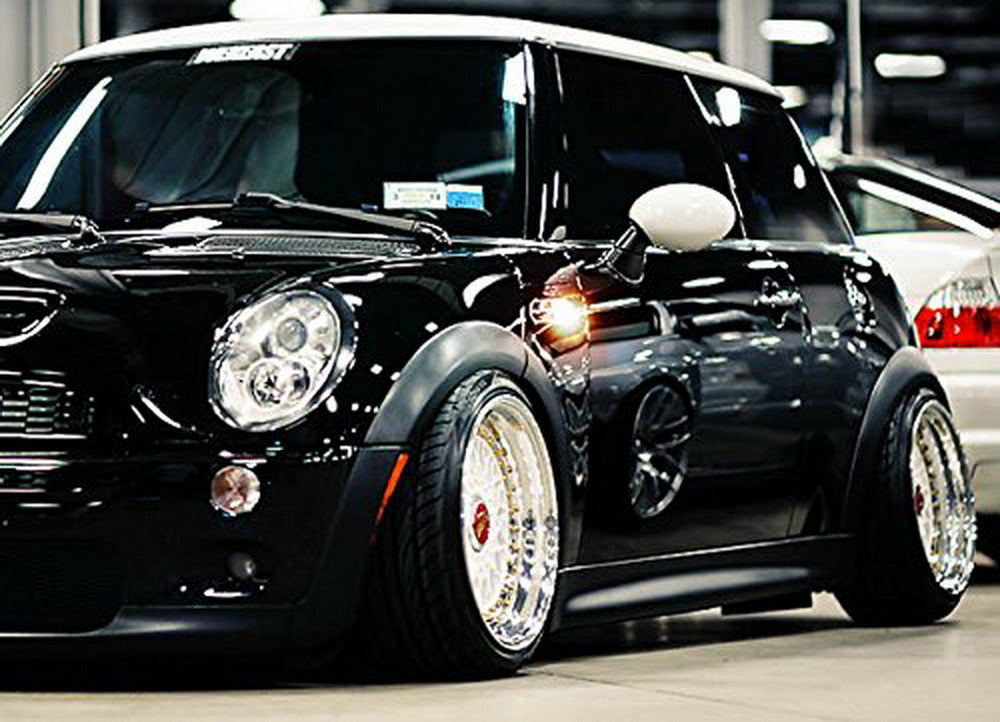 Amber LED Clear Lens Side Marker Lights for MINI Cooper MKI R50 R52 R53 - Upgrade Your Car's Style & Safety for Night Driving