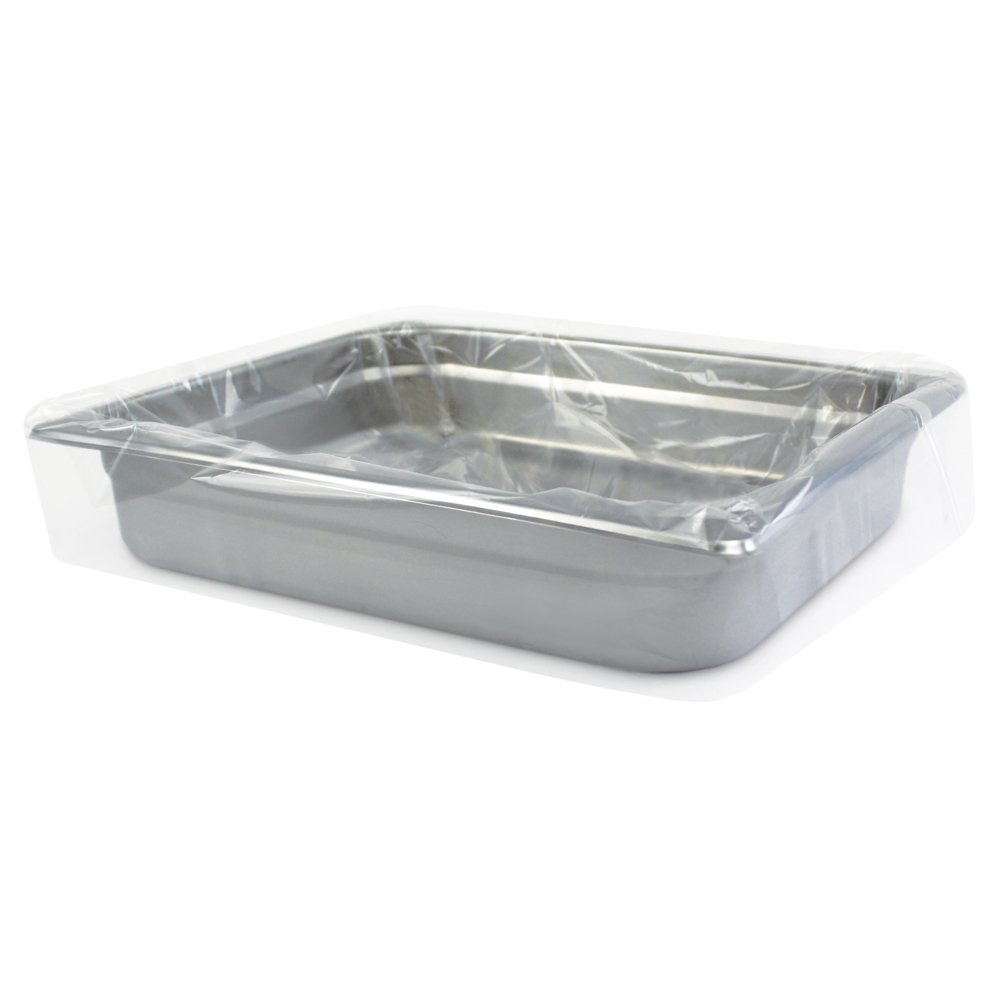 Disposable Half Pan Liners 12.5x5.5 Inch - Oven Safe up to 400°F, Perfect for Buffet Serving, Catering & Hotel Use - Easy Clean Up PanSaver Clear Plastic Pan Covers for Food Safety & Convenience