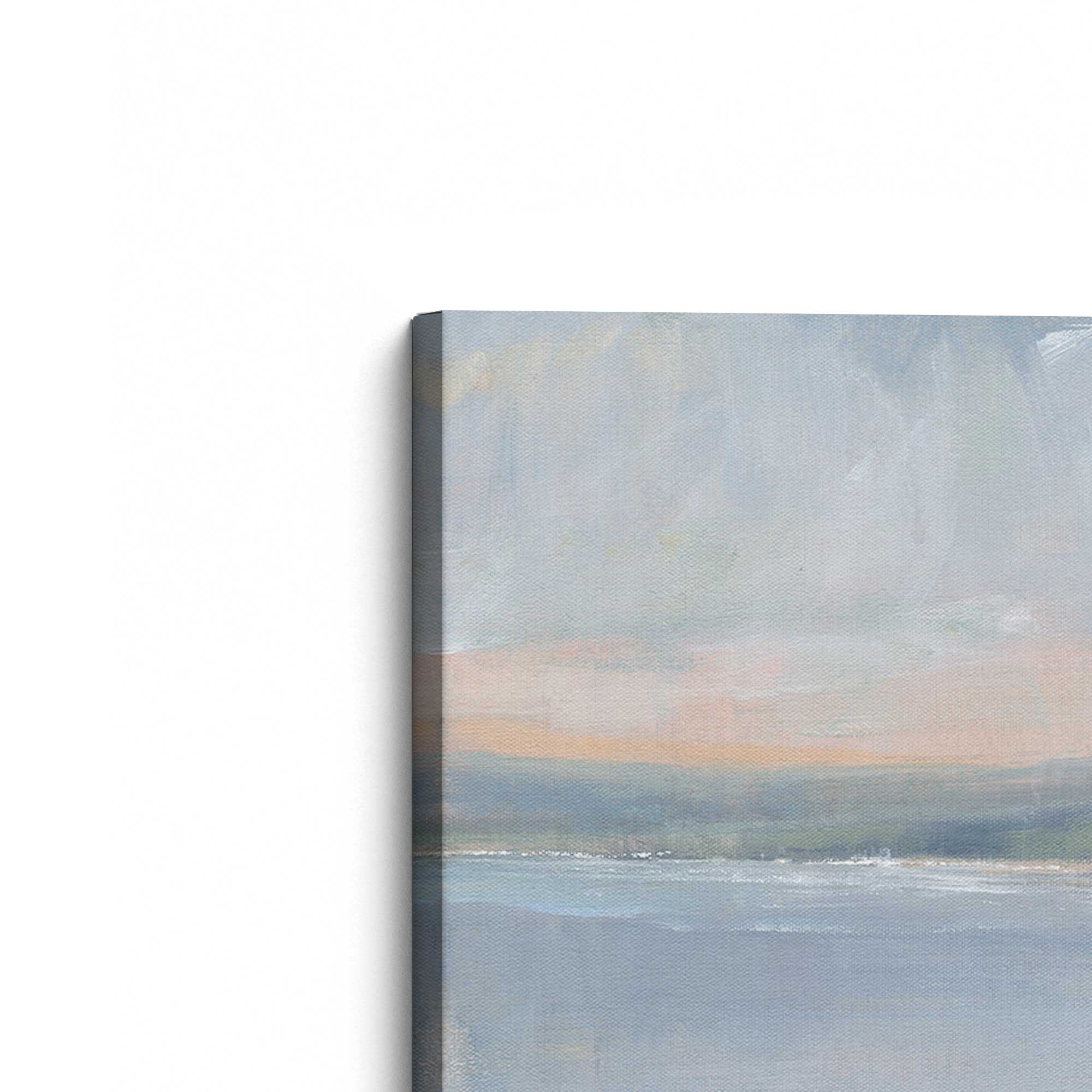 Hazy Beach at Dawn II - Stunning Canvas Wall Art Print for Coastal Home Decor, Beach House, Living Room & Bedroom