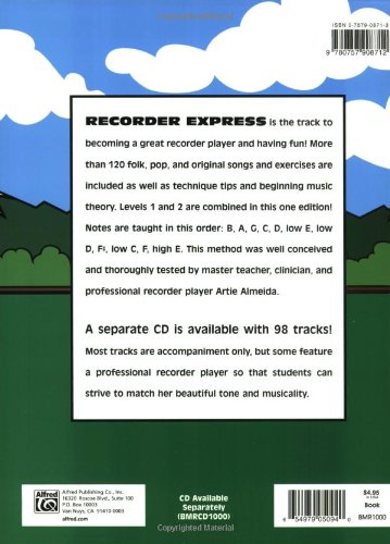Recorder Express: Best Soprano Recorder Method Book for Beginners - Perfect for Music Classrooms, Homeschooling & Self-Learning
