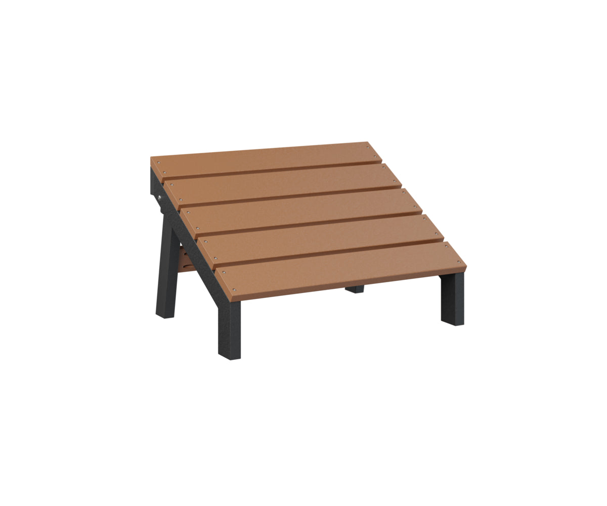 Berlin Gardens Mayhew Folding Adirondack Footstool - Outdoor Patio Furniture with Comfortable Footrest for Deck, Garden, Poolside Relaxation