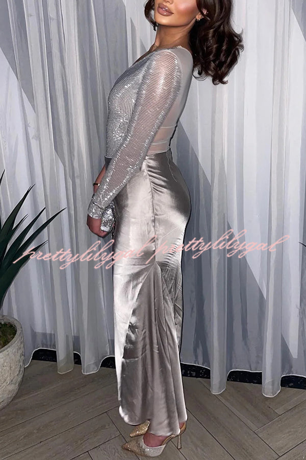 Elegant Solid Color Sequined One Shoulder Slim Fit Romper for Women - Perfect for Parties, Night Out, and Special Occasions