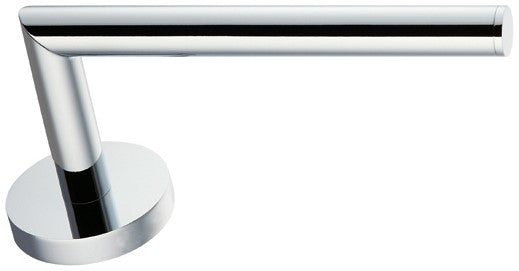 Stainless Steel Round Base Toilet Paper Holder - Rustproof Bathroom Tissue Roll Stand for Home, Office, or RV Use