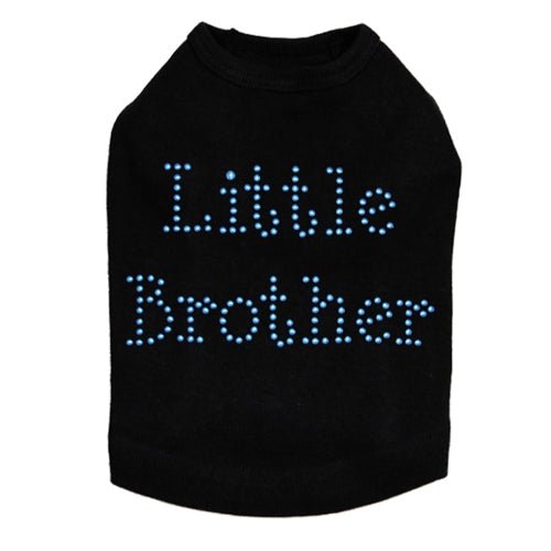 Blue Little Brother Nailheads Dog Tank Top - Stylish Pet Apparel for Small Dogs - Perfect for Summer Walks & Outdoor Adventures