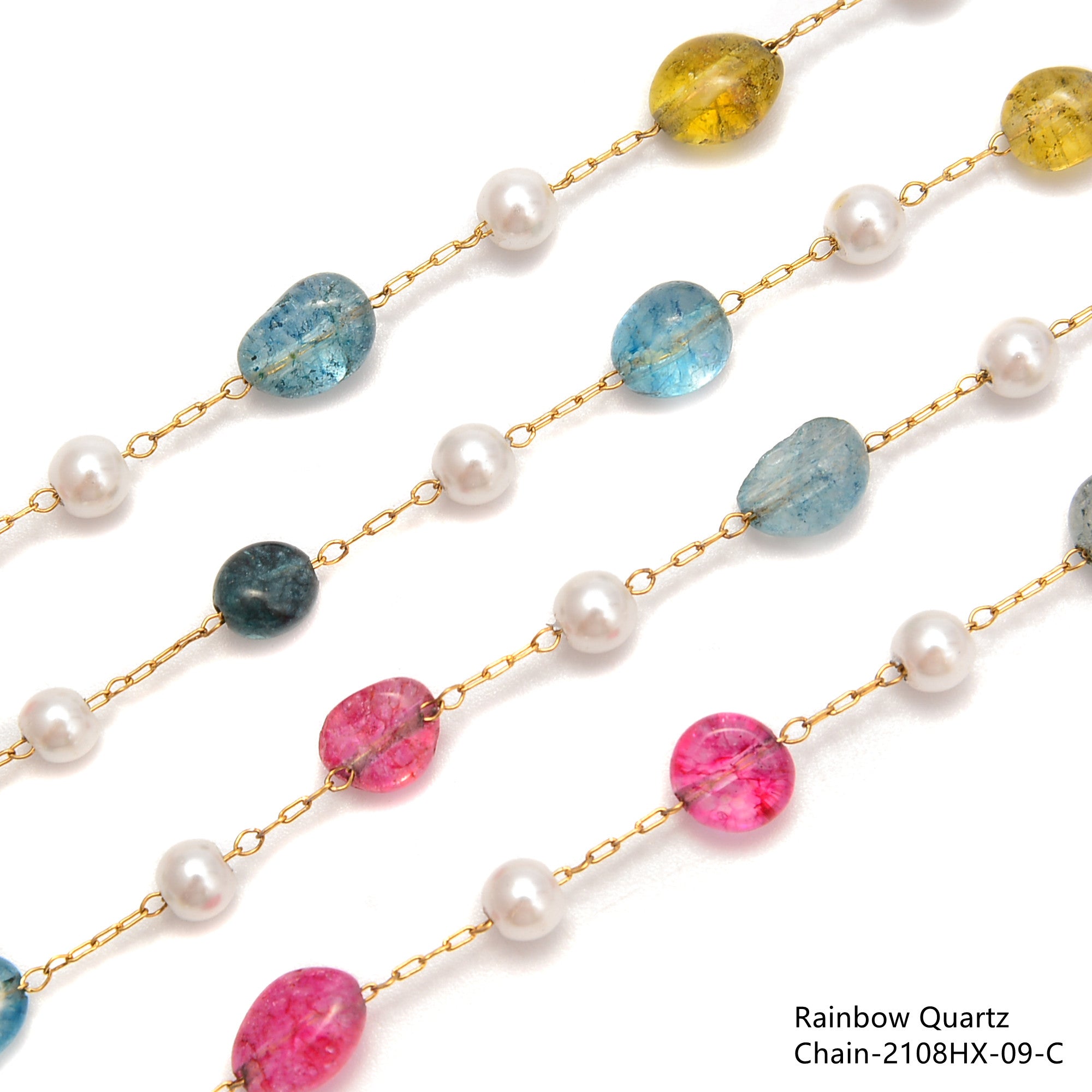 6-8mm Natural Multi Gemstone Pebble Nugget Beads - 1 Meter Per Bag for Jewelry Making, DIY Bracelets & Necklaces - Perfect for Boho, Hippie & Handmade Accessories