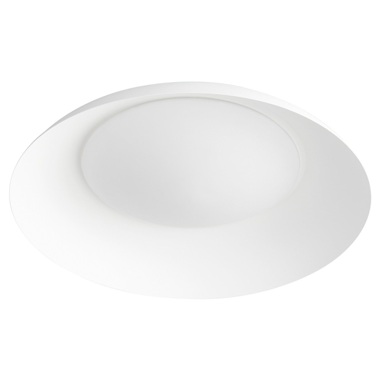 Oxygen Bongo 3 679 6 Flush Ceiling Mount 20 Inch Modern White Light Fixture - Perfect for Living Room, Bedroom & Kitchen Lighting