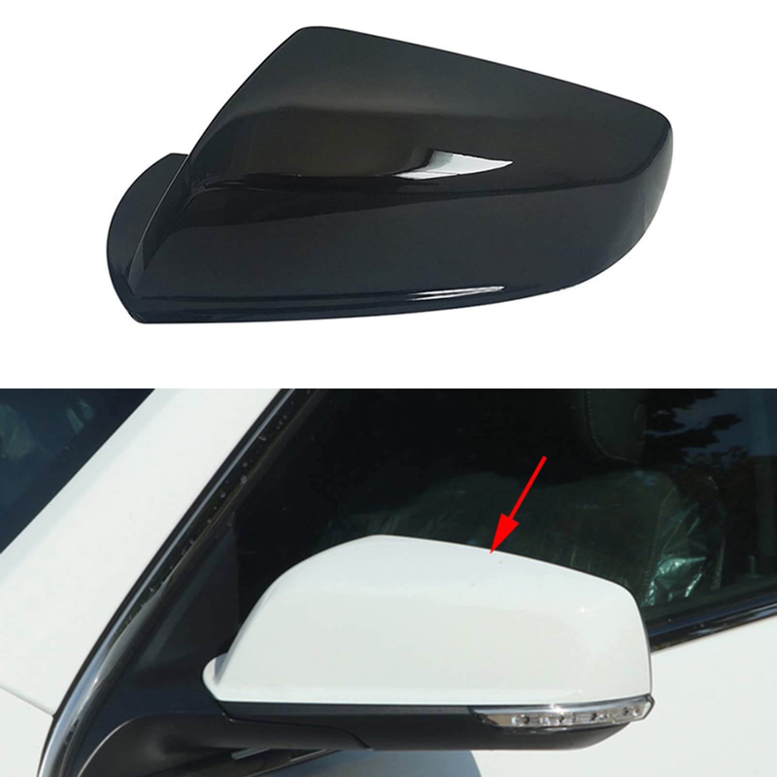 Chevrolet Malibu 2012-2018 Car Mirror Cover - Left & Right Side Rearview Mirror Shell Cap Replacement - Perfect for Parking Protection & Style Upgrade